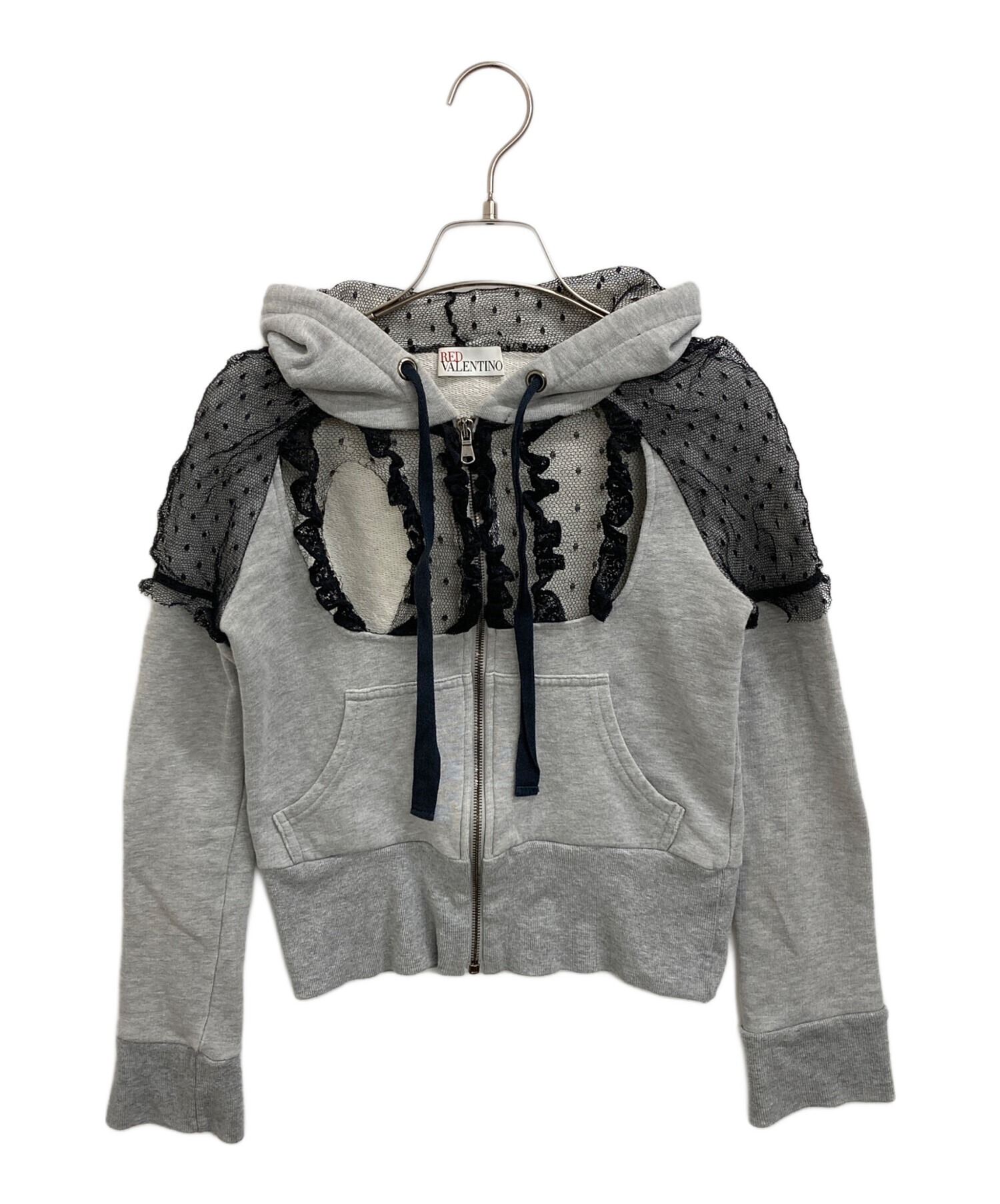 RED VALENTINO ティアードフリル フーデッドパーカー 中古・古着通販】RED VALENTINO (レッドヴァレンティノ) フリル