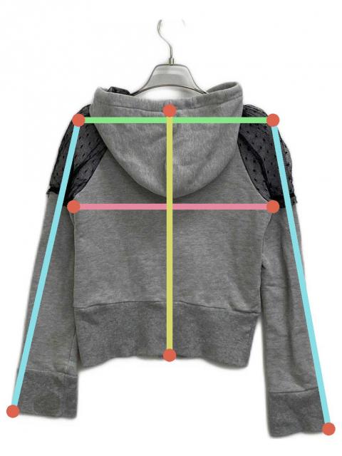RED VALENTINO ティアードフリル フーデッドパーカー 中古・古着通販】RED VALENTINO (レッドヴァレンティノ) フリル