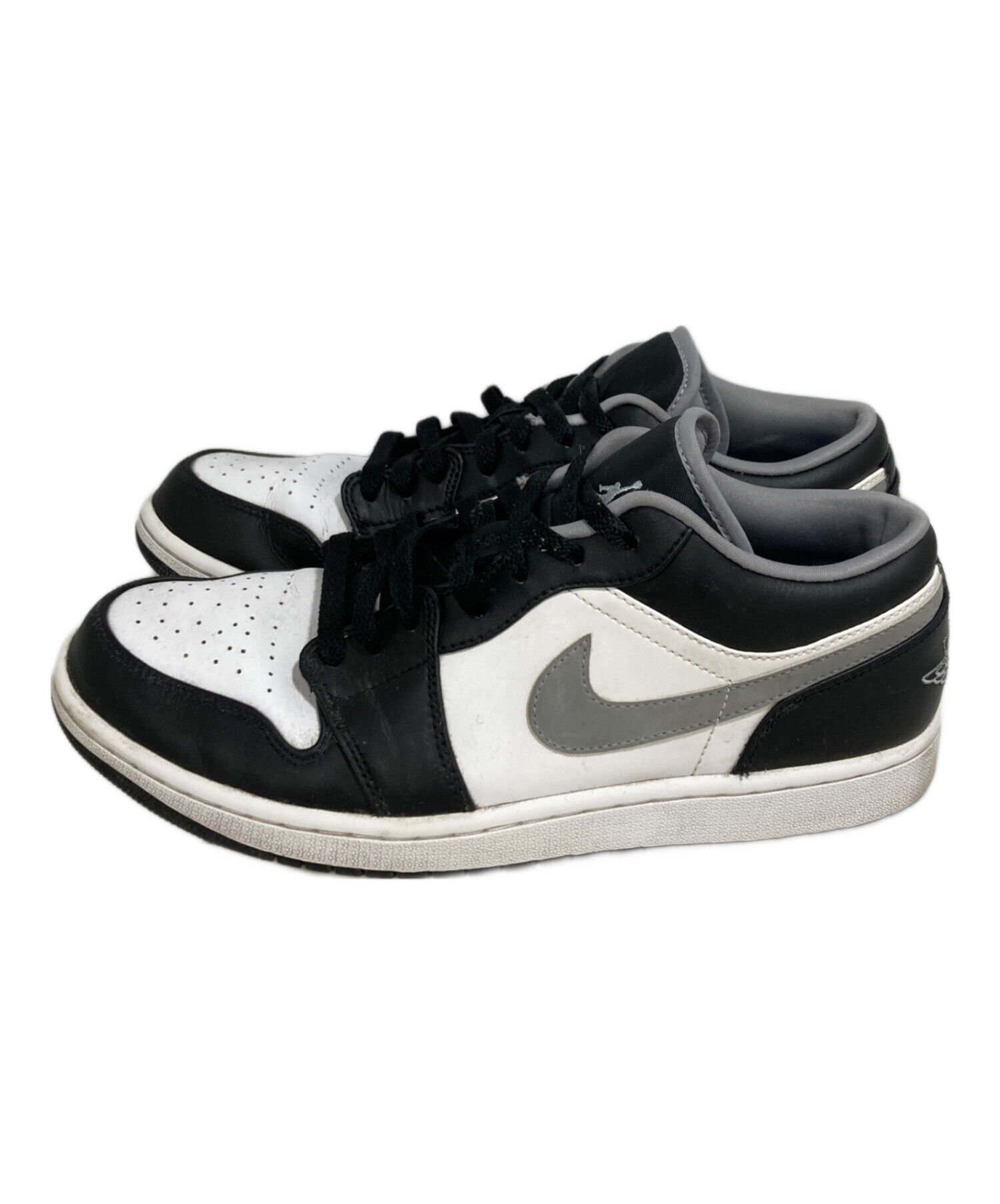 中古・古着通販】NIKE (ナイキ) AIR JORDAN 1 LOW BLACK/PARTICLE GREY 