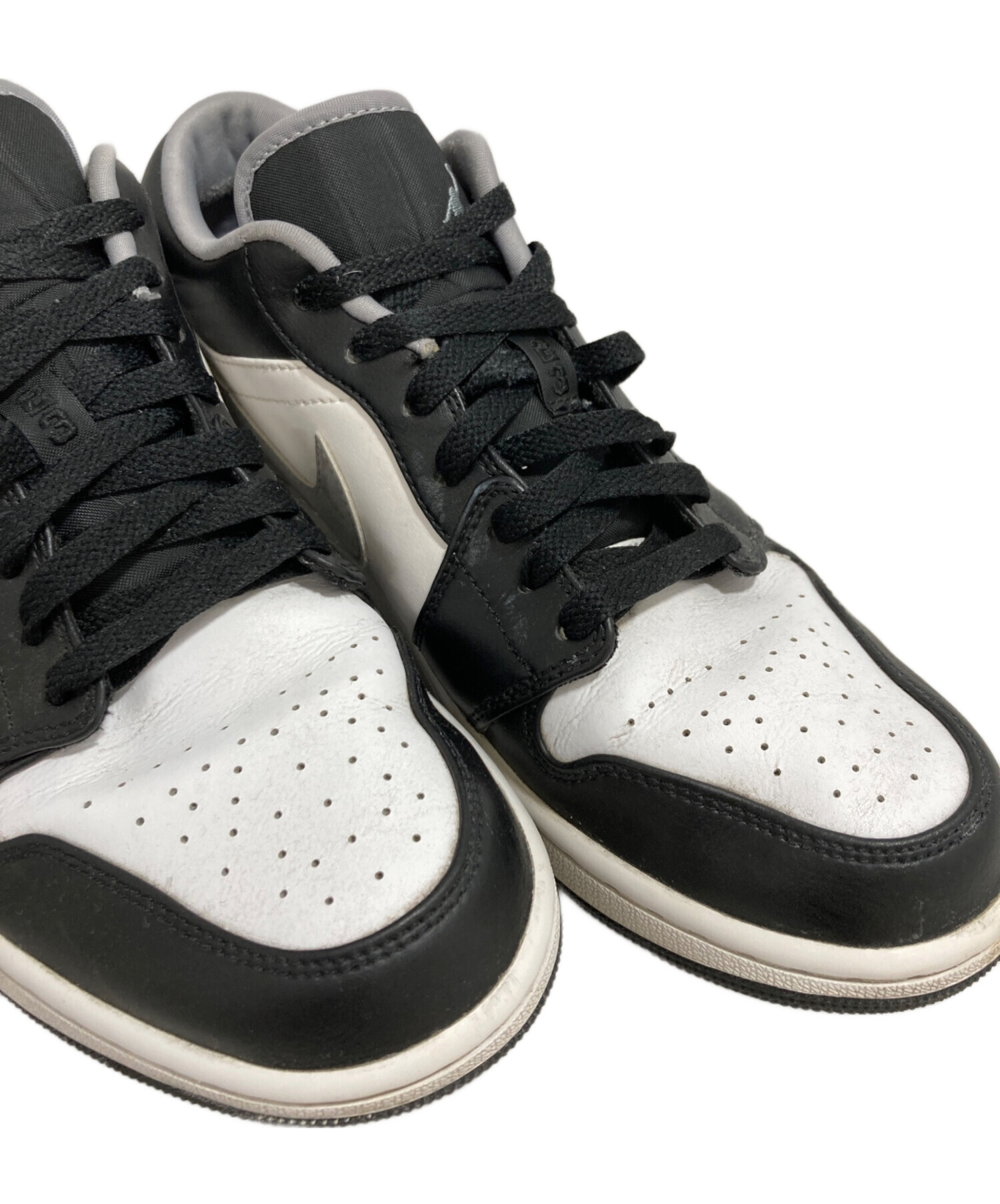 中古・古着通販】NIKE (ナイキ) AIR JORDAN 1 LOW BLACK/PARTICLE GREY 
