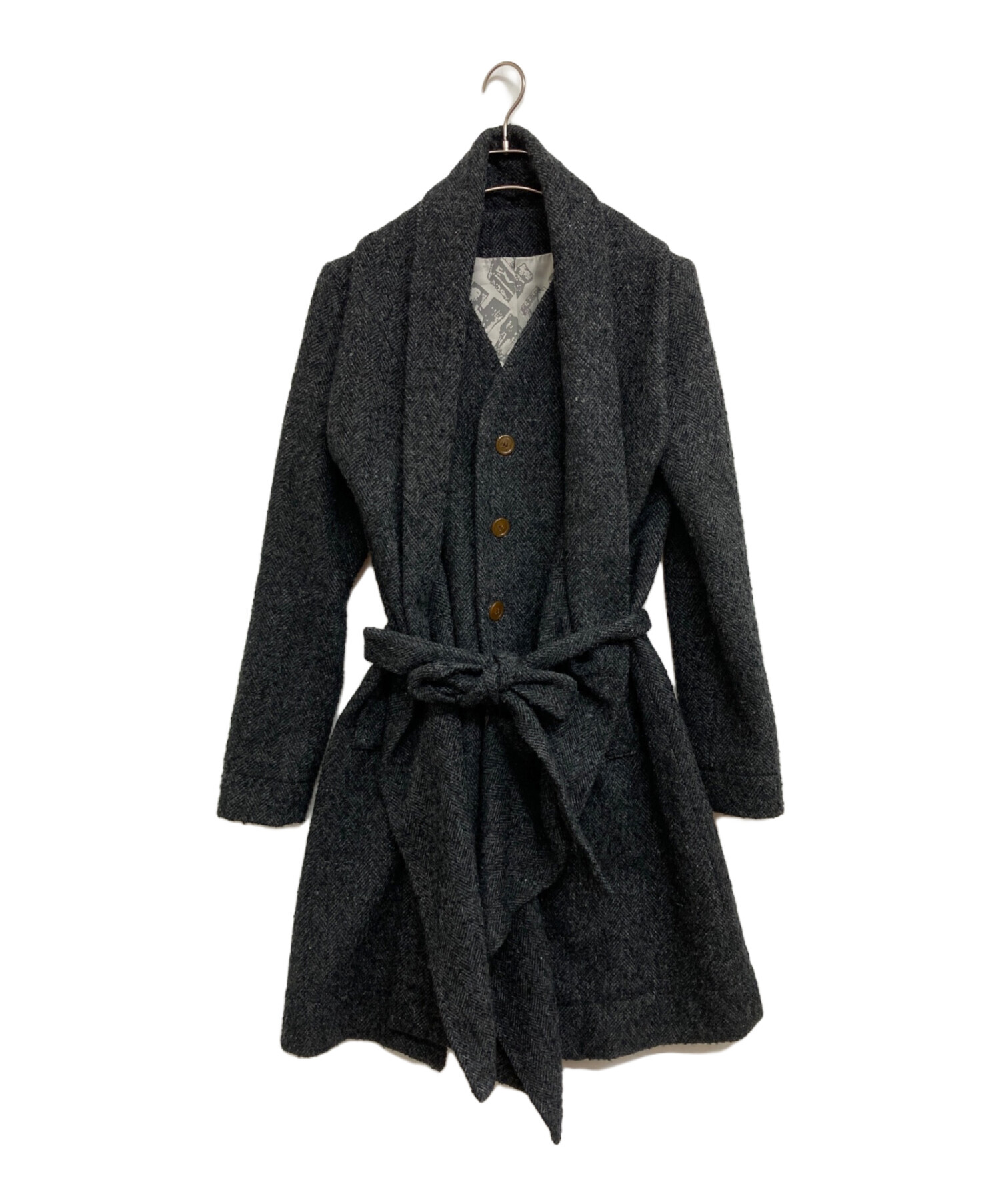 ヴィアンウエストウッドの変形ウールコート ヴィヴィアンウエスト