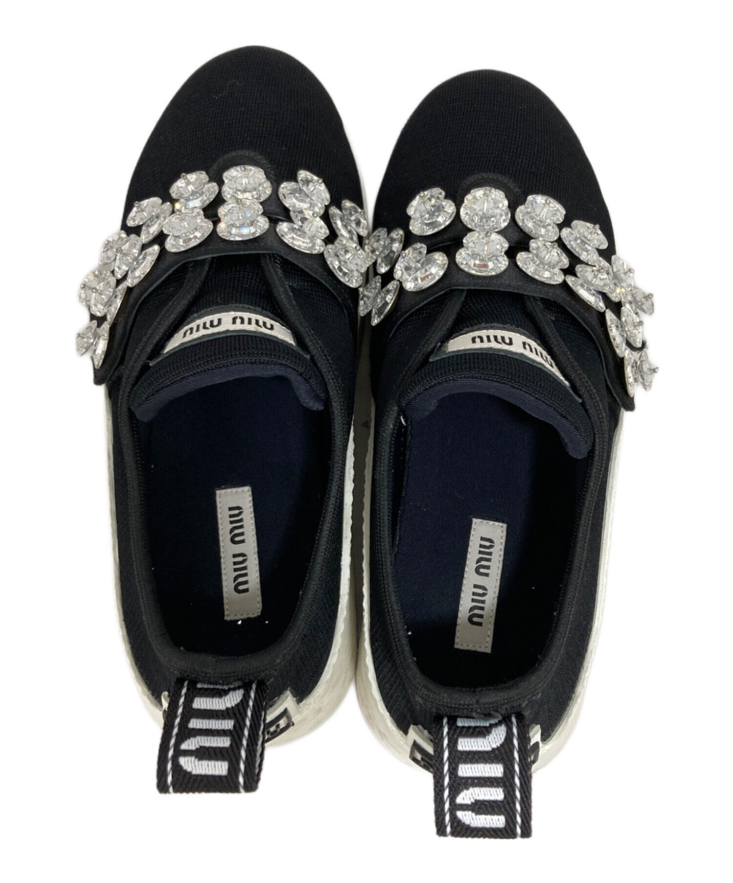 中古・古着通販】MIU MIU (ミュウミュウ) スニーカー ブラック サイズ