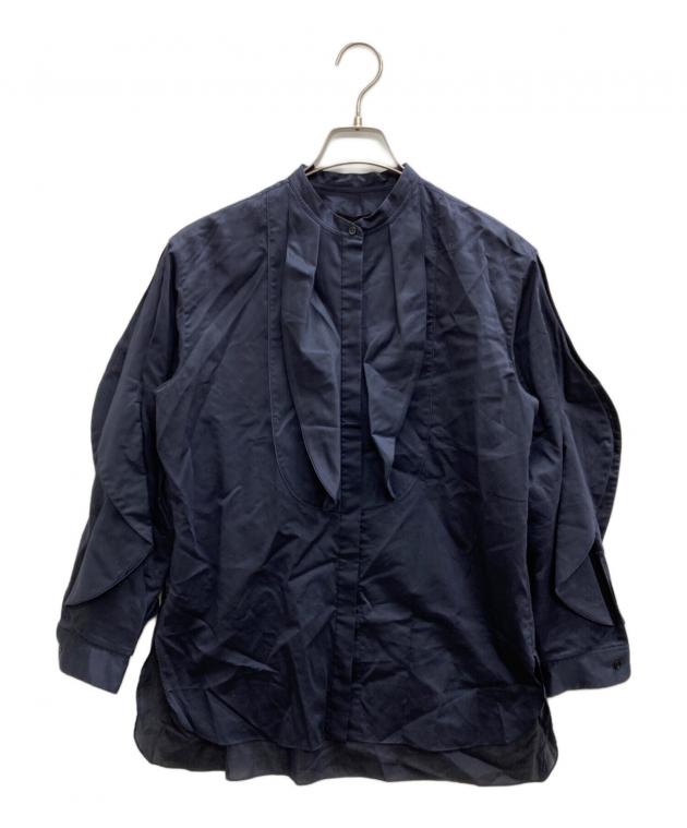 中古・古着通販】DRAWER (ドゥロワー) コットンシルクフリルブラウス