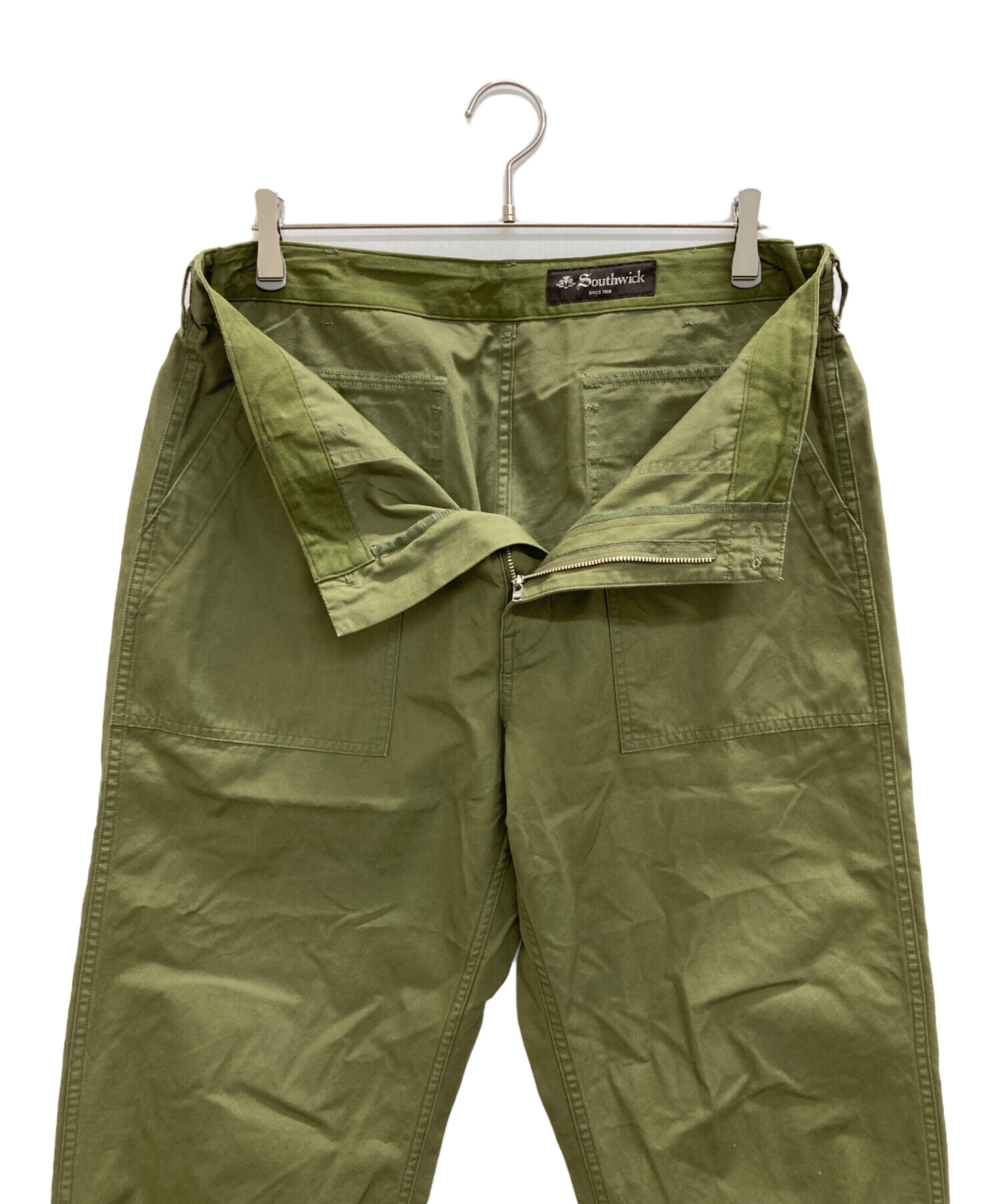 中古・古着通販】SOUTHWICK (サウスウィック) ベイカーパンツ オリーブ