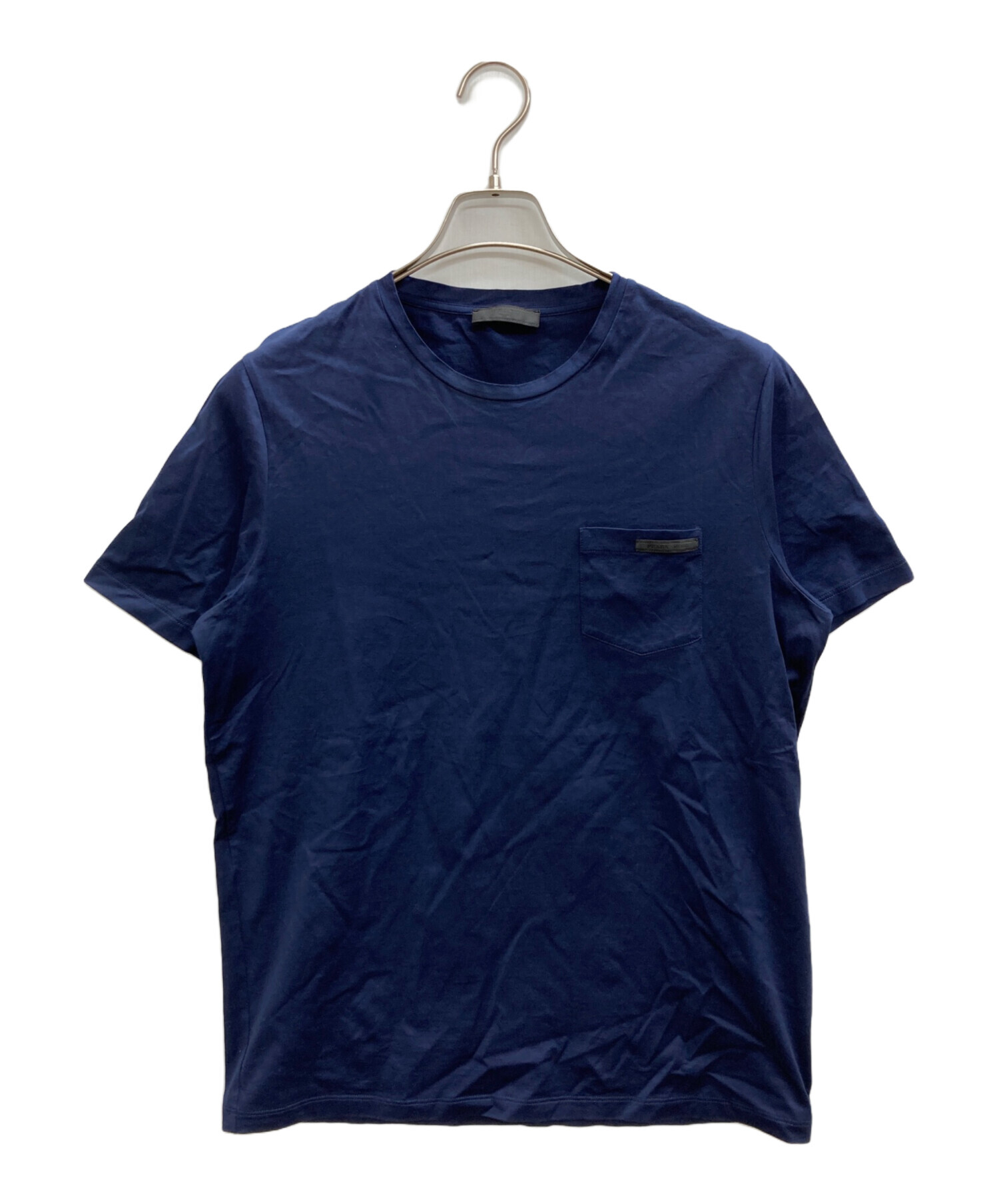 中古・古着通販】PRADA (プラダ) ポケットTシャツ ネイビー サイズ:M 