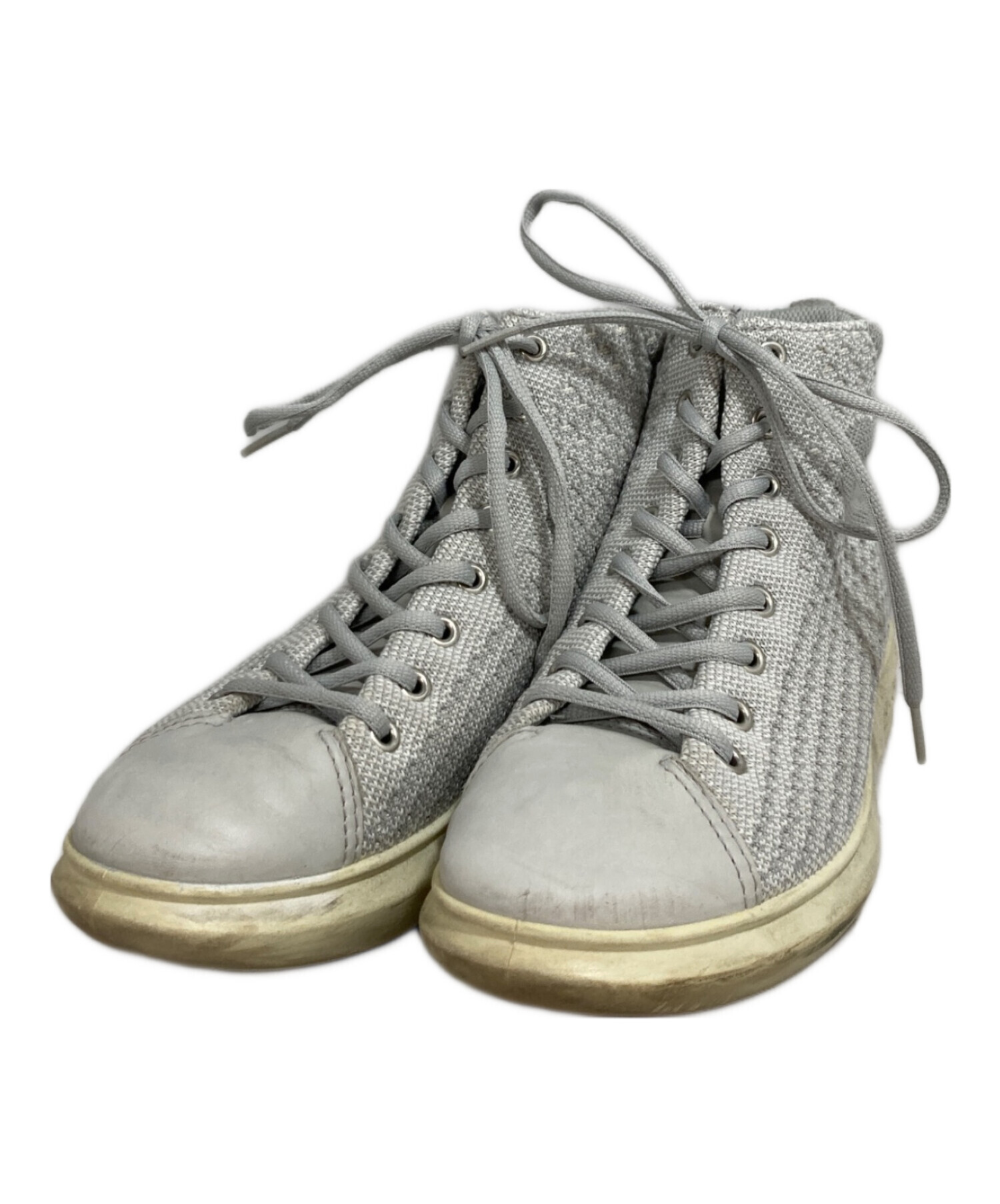 中古・古着通販】ECCO (エコー) ハイカットスニーカー グレー サイズ