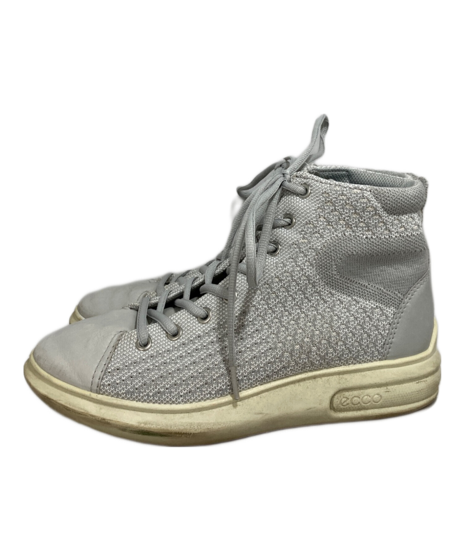 中古・古着通販】ECCO (エコー) ハイカットスニーカー グレー サイズ