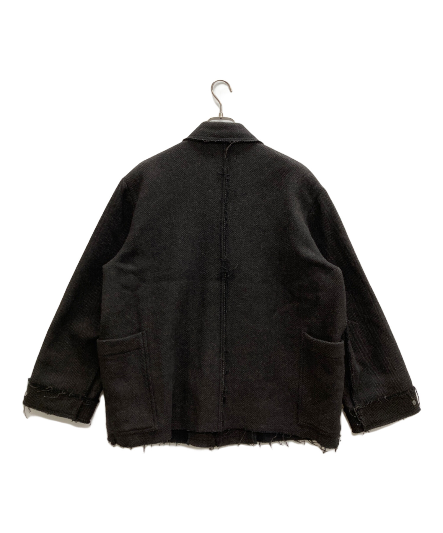 中古・古着通販】MARKA (マーカ) CUT OFF WORK JACKET SHORT グレー