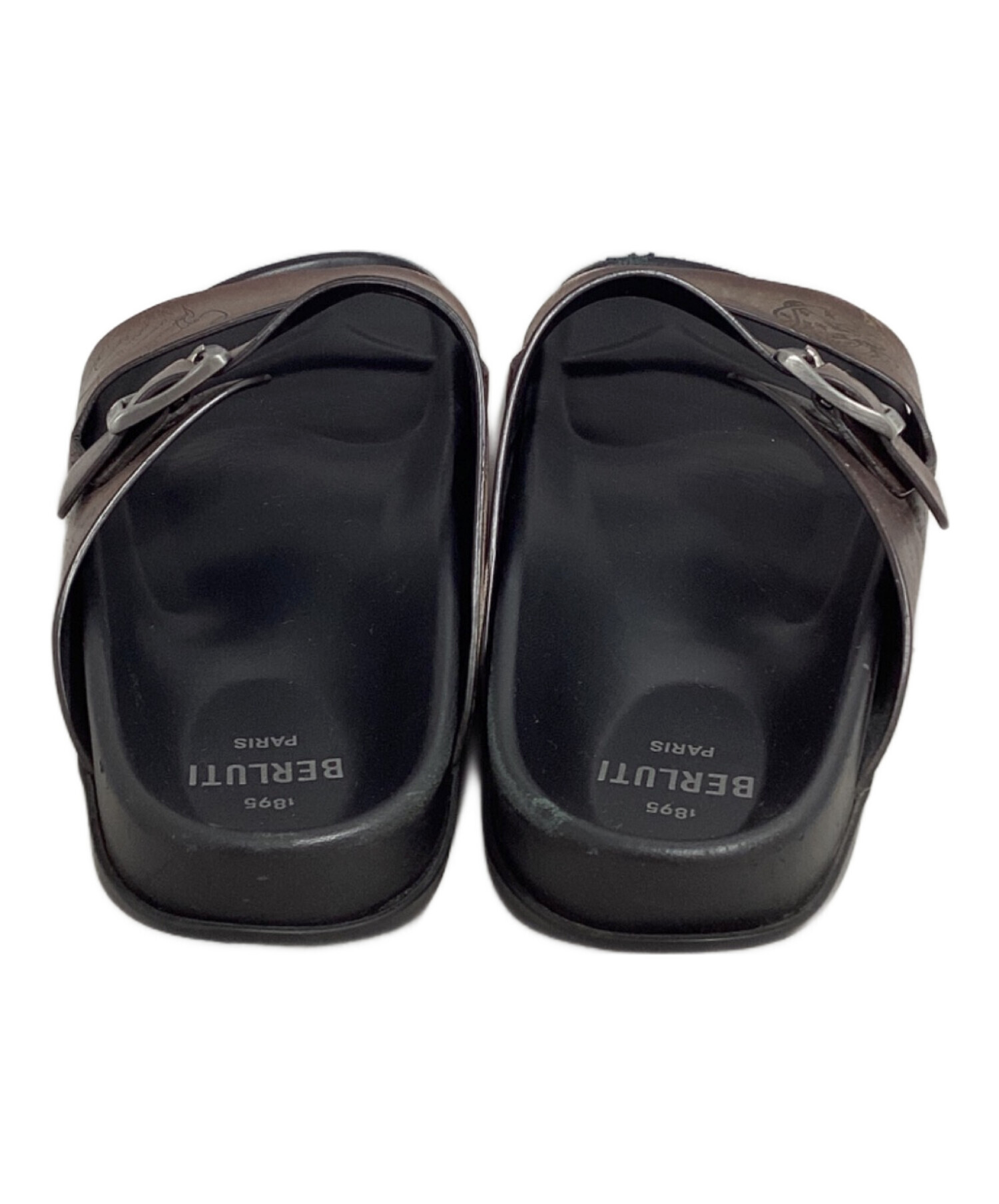 中古・古着通販】Berluti (ベルルッティ) レザーサンダル ブラウン 中古・古着通販】Berluti (ベルルッティ) レザーサンダル ブラウン