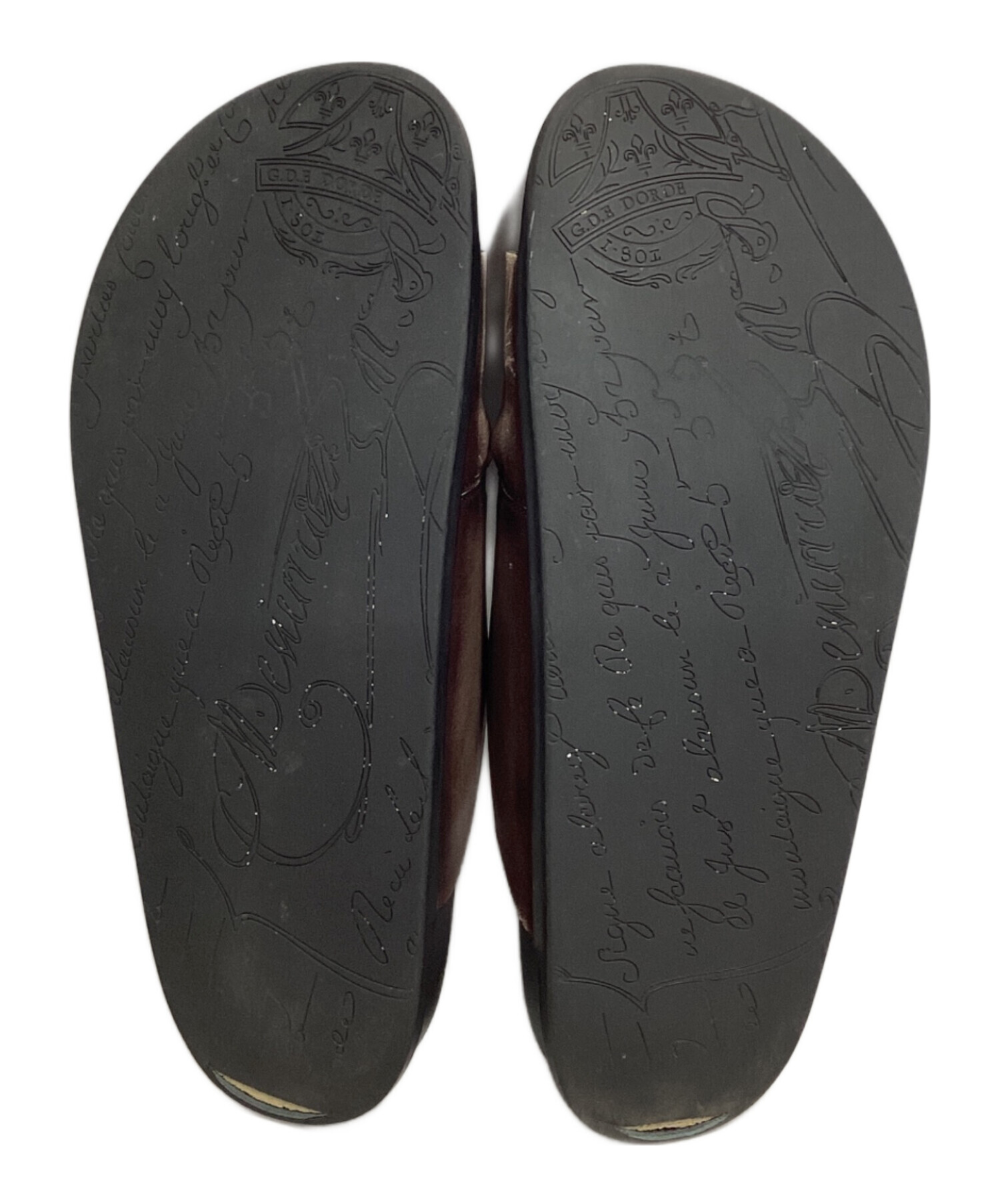 中古・古着通販】Berluti (ベルルッティ) レザーサンダル ブラウン