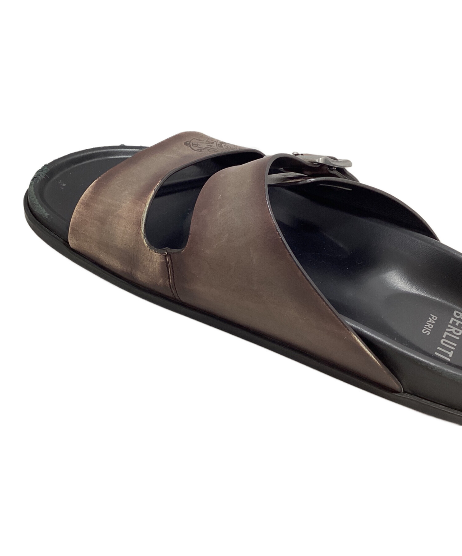 中古・古着通販】Berluti (ベルルッティ) レザーサンダル ブラウン 中古・古着通販】Berluti (ベルルッティ) レザーサンダル ブラウン