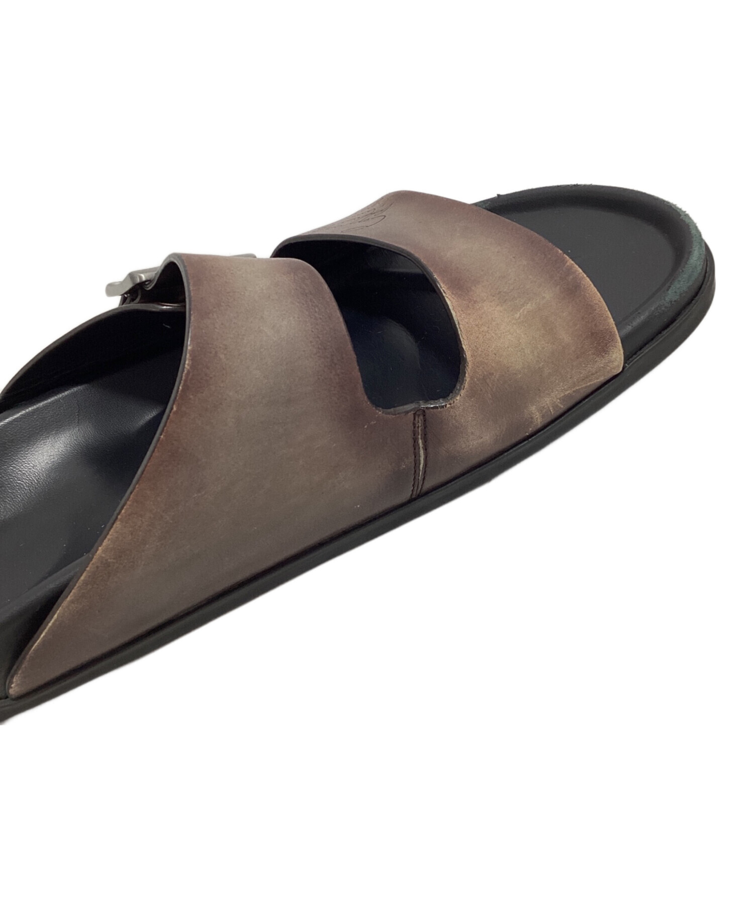 中古・古着通販】Berluti (ベルルッティ) レザーサンダル ブラウン