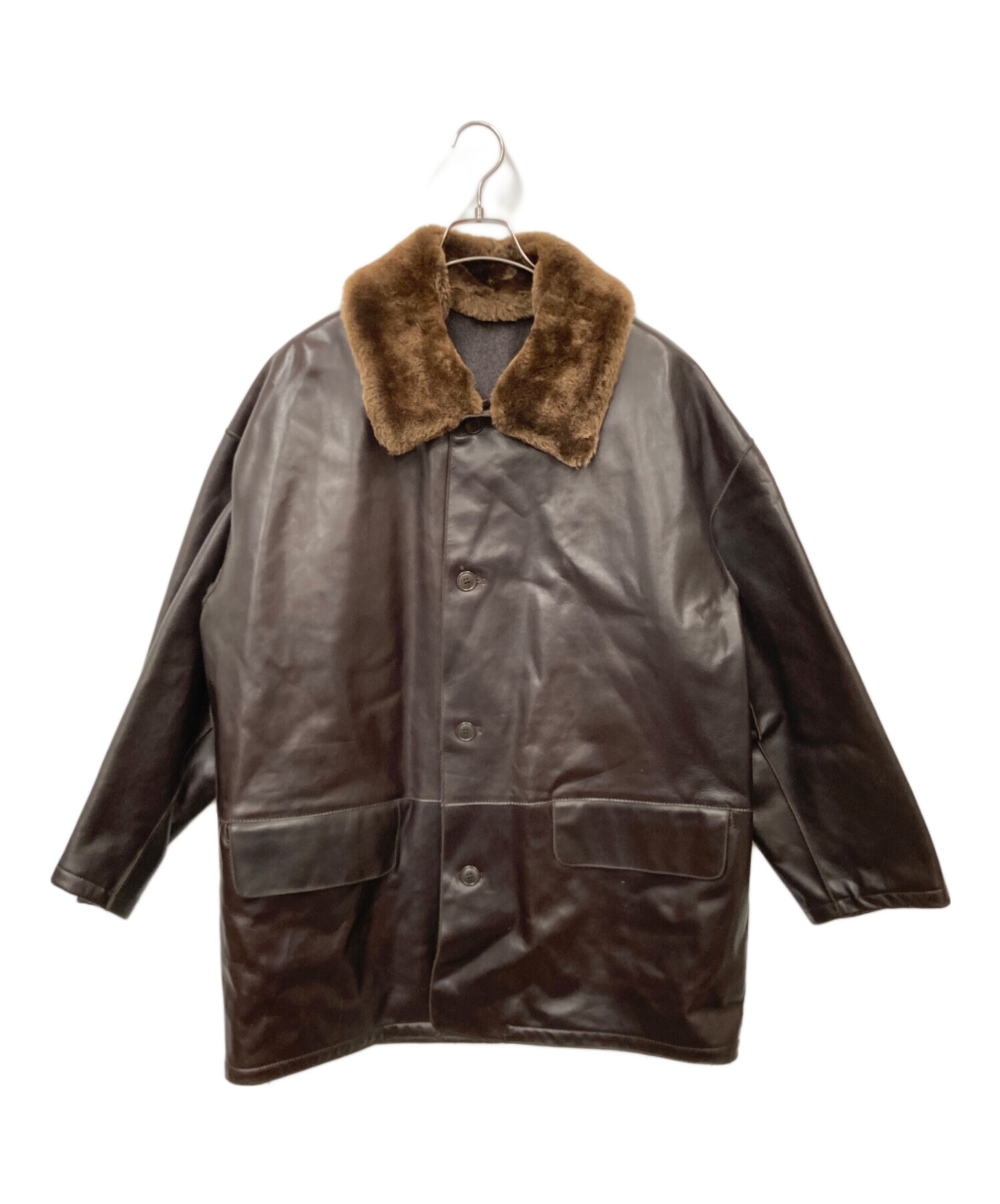 中古・古着通販】Lamatta (ラマッタ) レザージャケット ブラウン