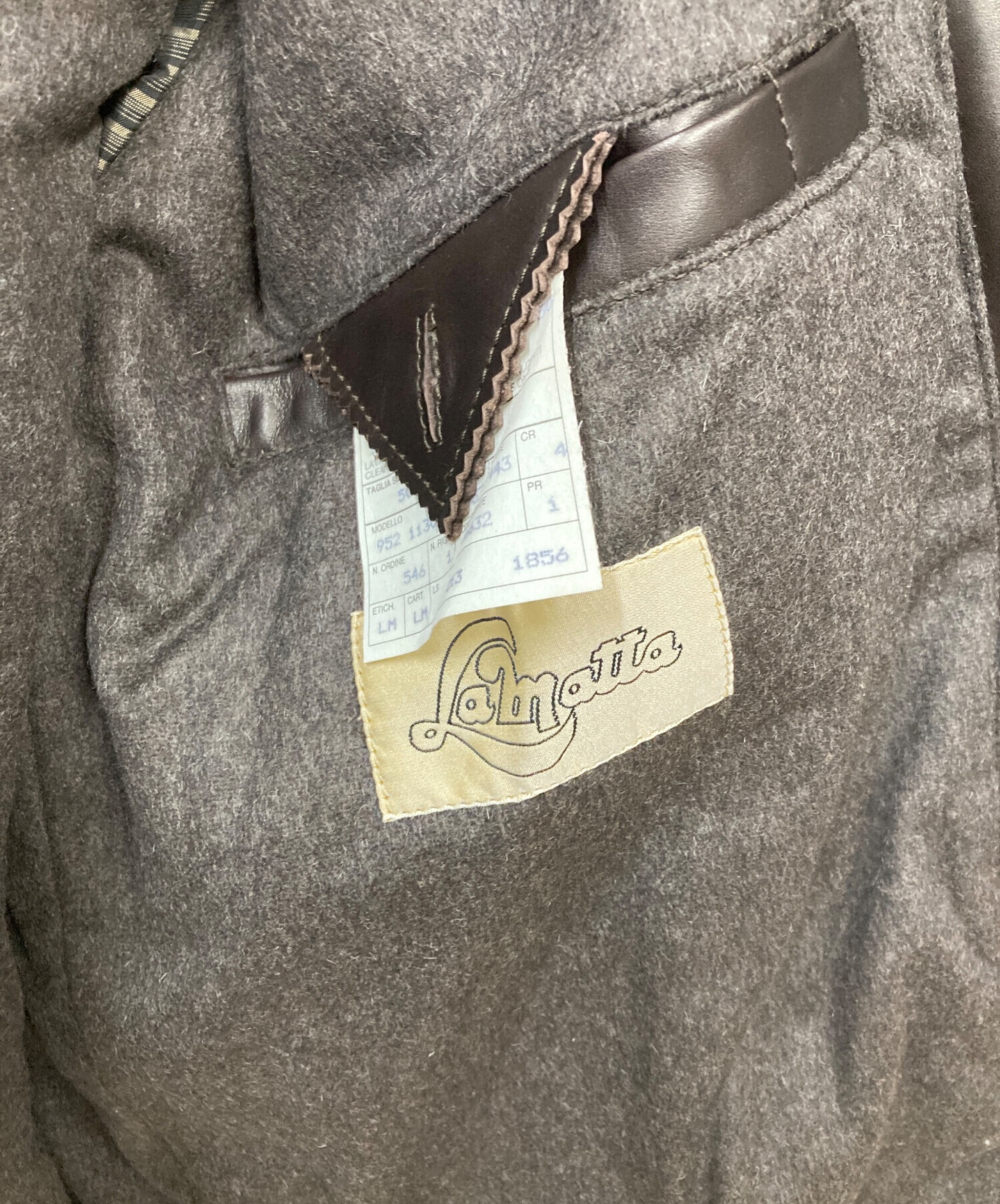 中古・古着通販】Lamatta (ラマッタ) レザージャケット ブラウン