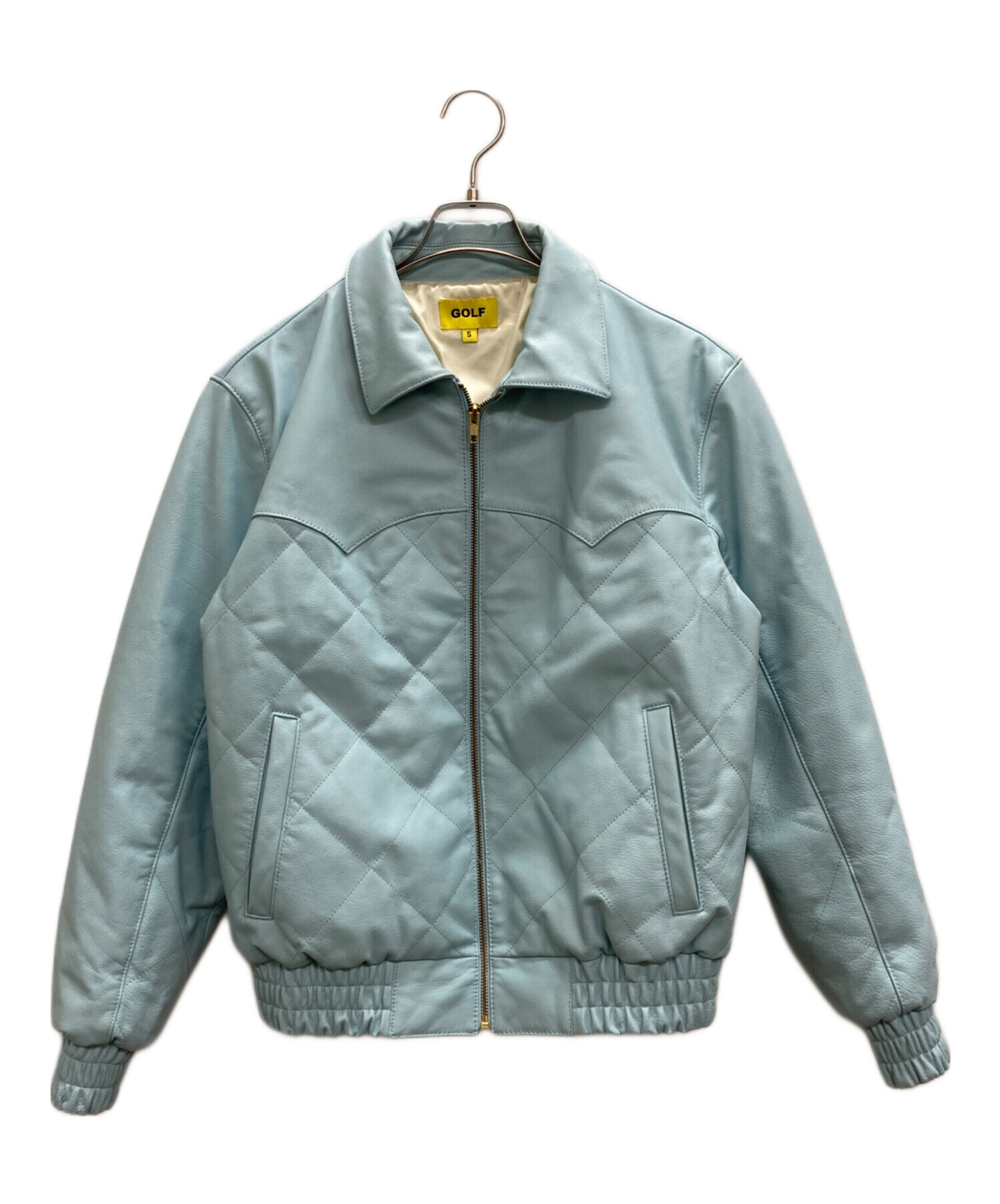 GOLF WANG ジャケット Sサイズ 薄紫 中古・古着通販】GOLF WANG (ゴルフワン) レザージャケット
