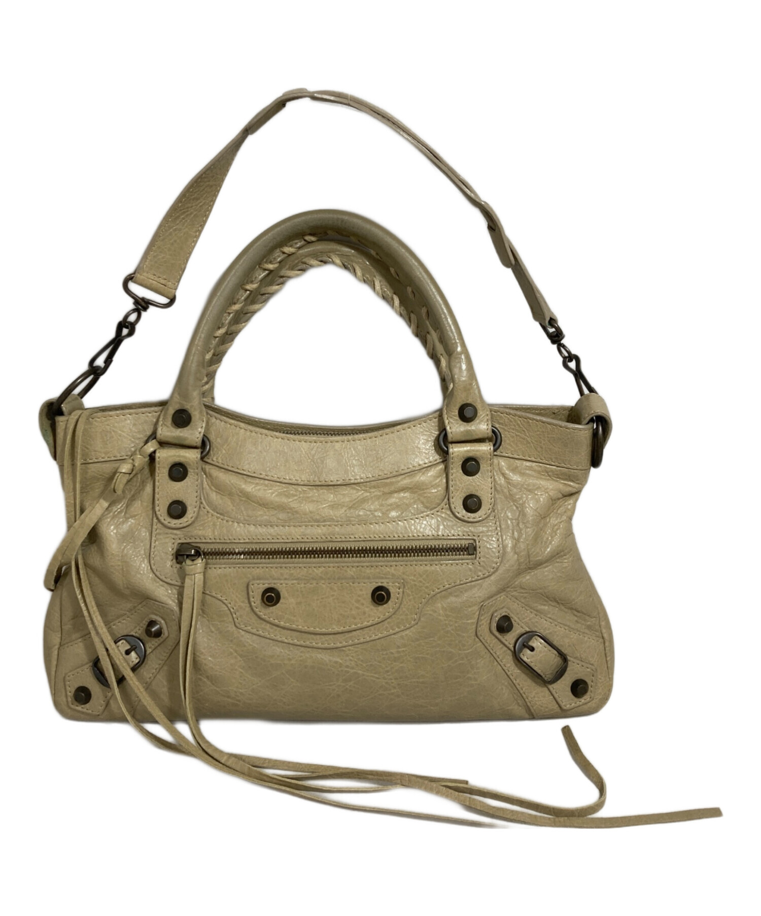 中古・古着通販】BALENCIAGA (バレンシアガ) 2WAYバッグ ベージュ 