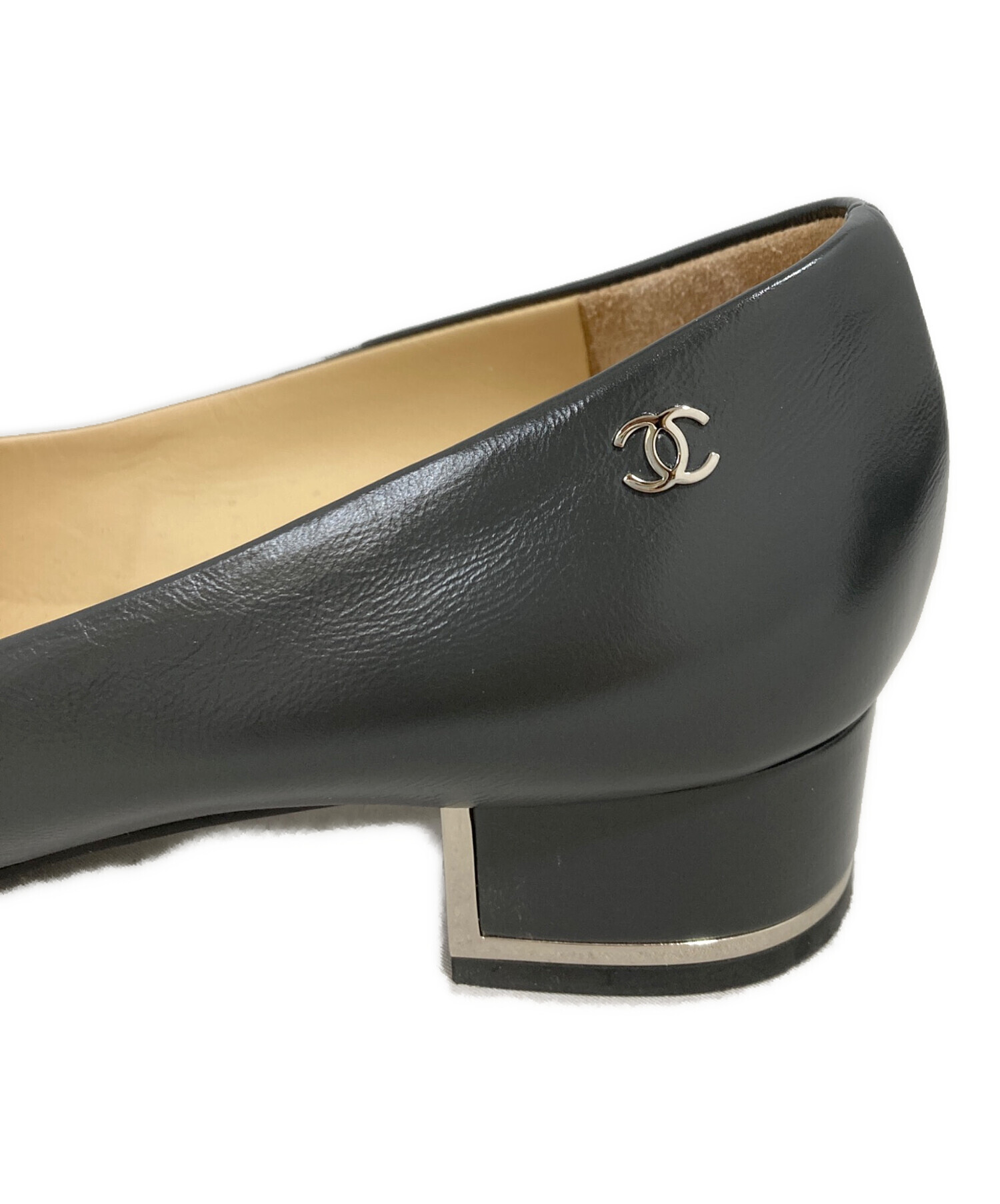 中古・古着通販】CHANEL (シャネル) ココマークパンプス グレー サイズ