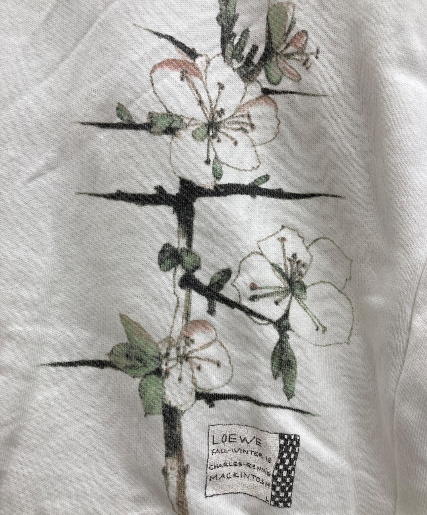 中古・古着通販】LOEWE (ロエベ) ロゴボタニカルスウェットシャツ 