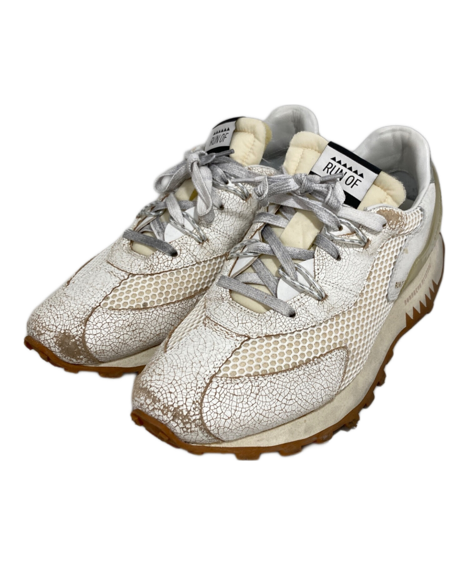 中古・古着通販】RUN OF (ランオブ) スニーカー ホワイト サイズ:42