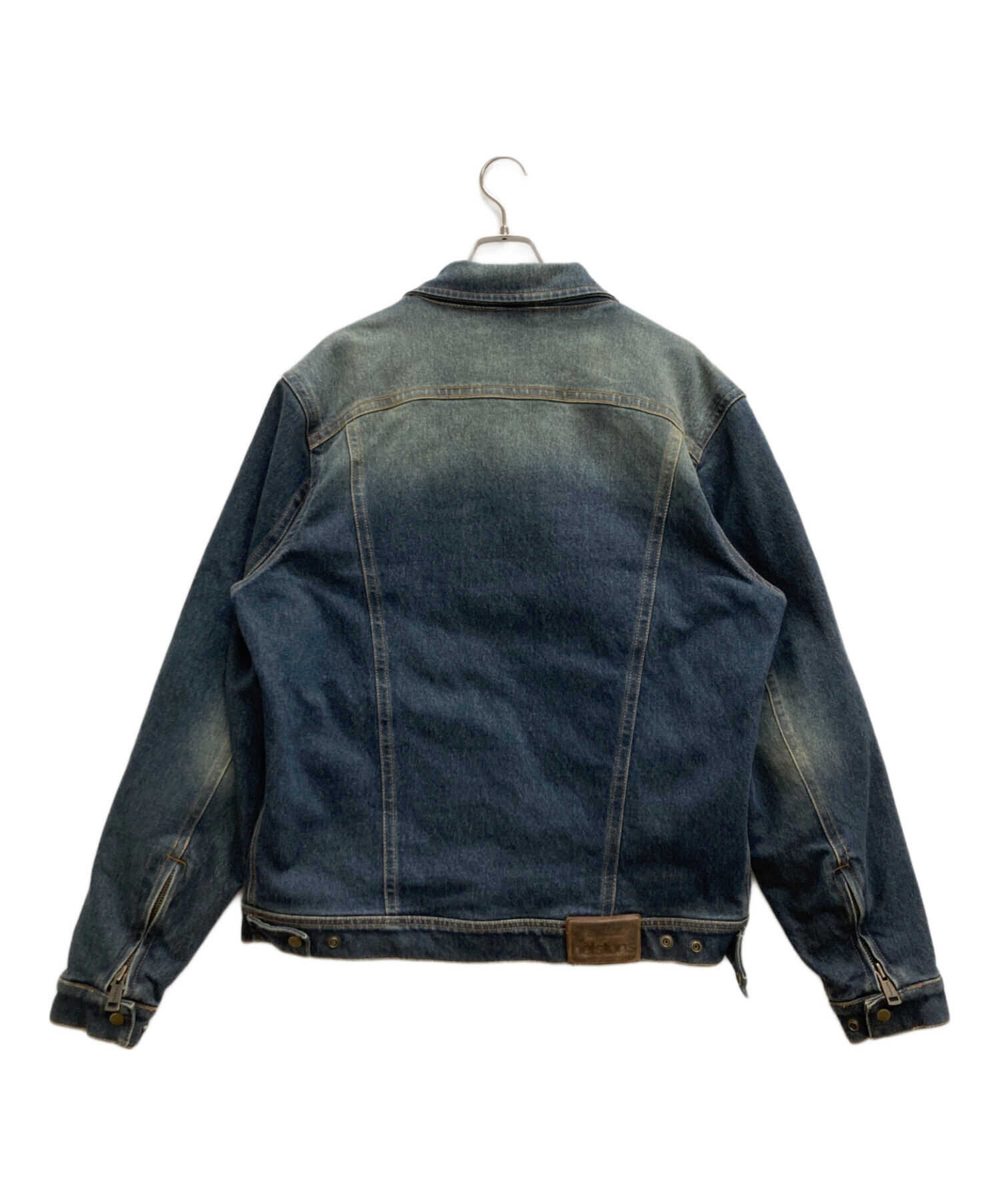 中古・古着通販】helstons (ヘルストン) デニムジャケット ブルー 