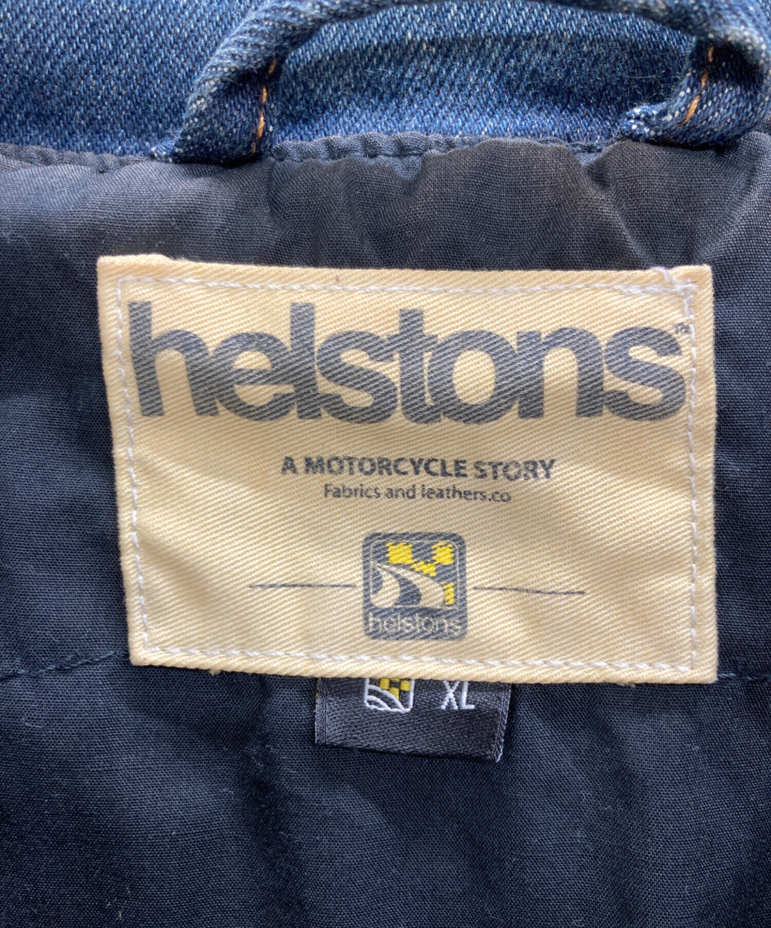 中古・古着通販】helstons (ヘルストン) デニムジャケット ブルー 