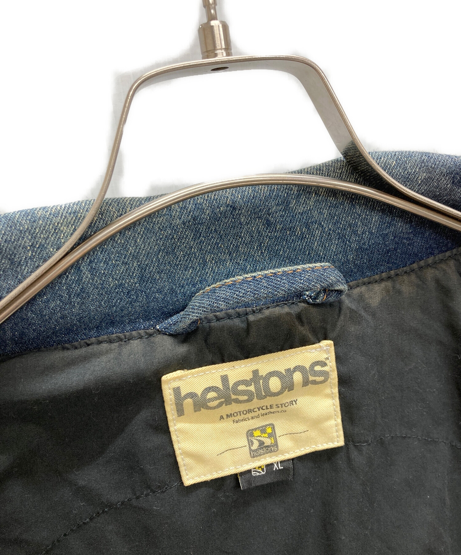中古・古着通販】helstons (ヘルストン) デニムジャケット ブルー 