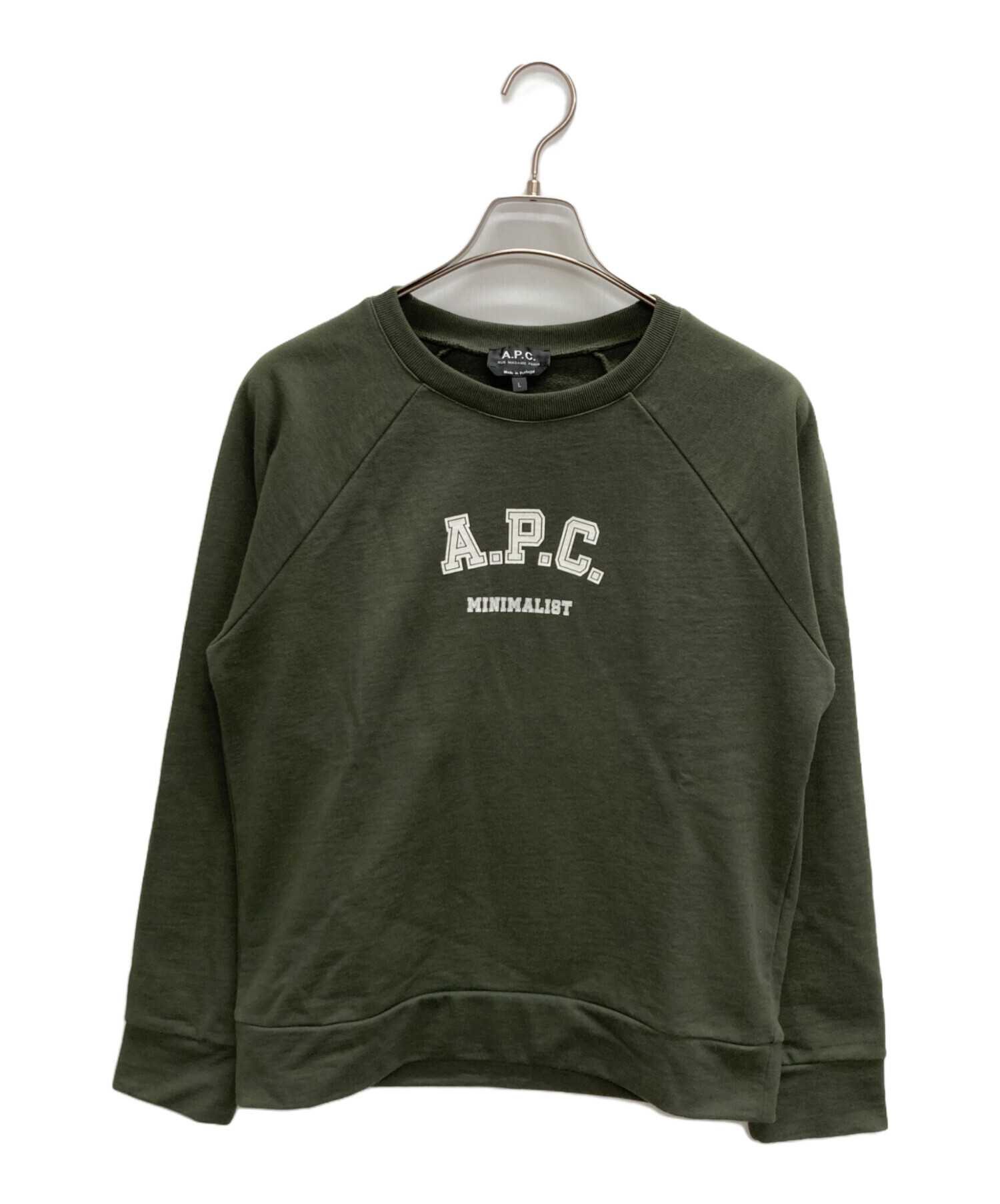 中古・古着通販】A.P.C. (アーペーセー) スウェット グリーン サイズ:L 