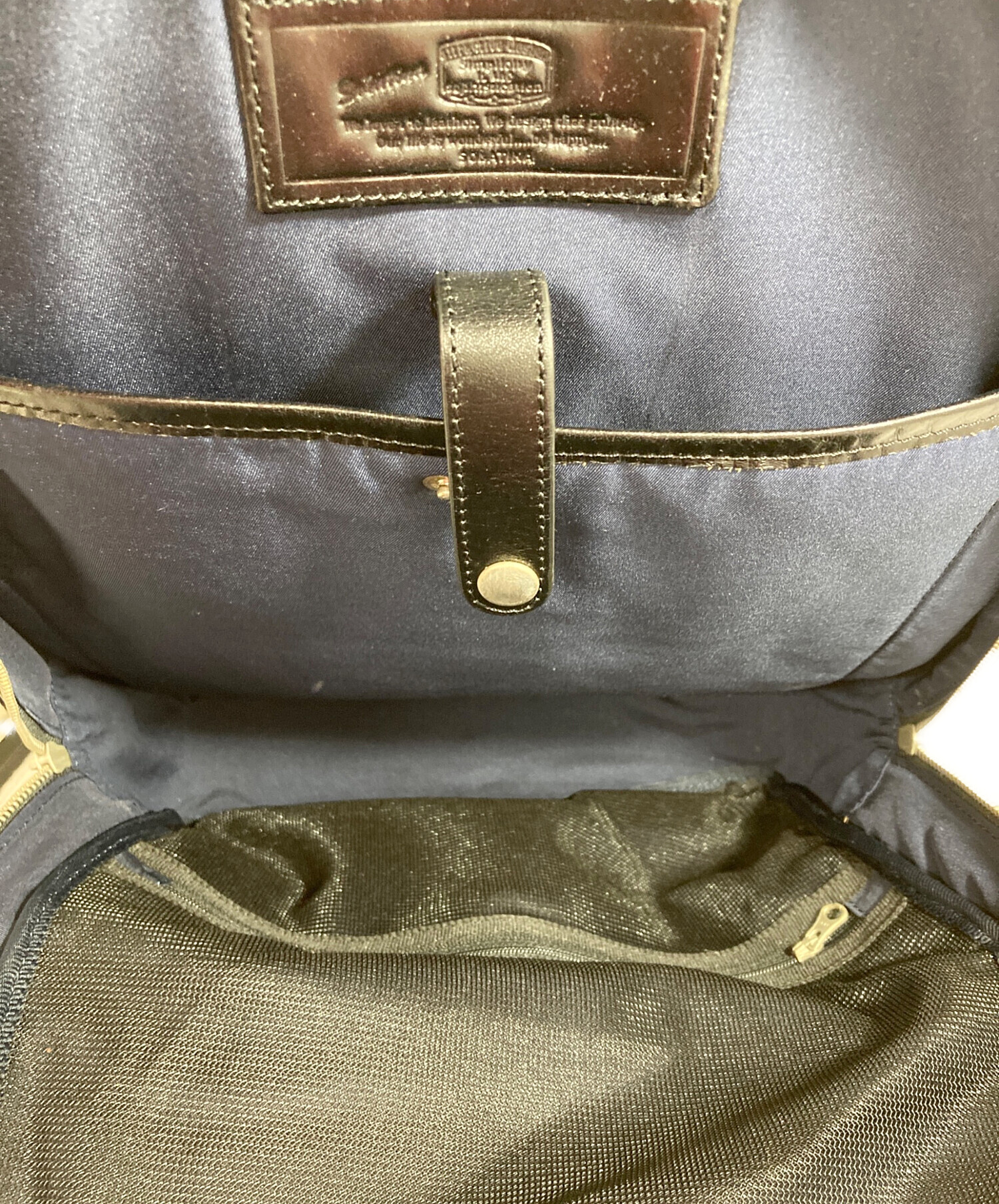 中古・古着通販】SOLATINA (ソラチナ) レザーリュック ブラック