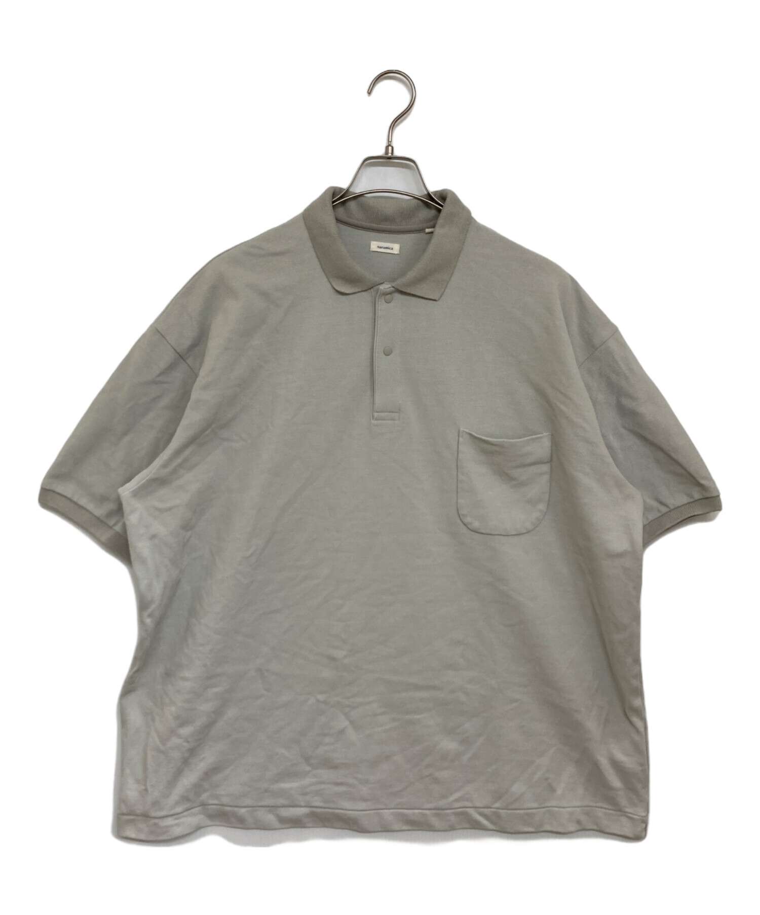 中古・古着通販】nanamica (ナナミカ) S/S Polo Shirt グレー サイズ:M