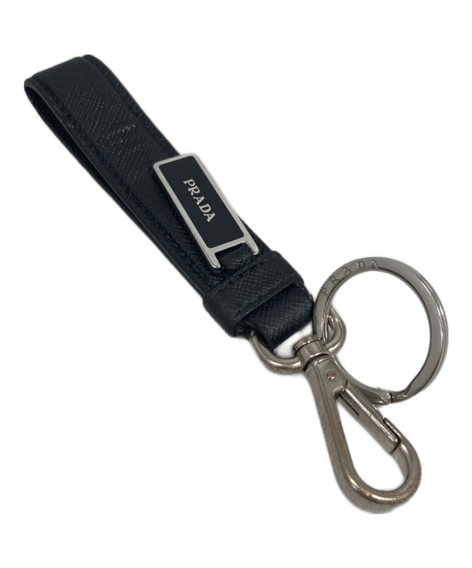 やんぬPRADA キーリング　ネイビー 中古・古着通販】PRADA (プラダ) キーリング ネイビー｜ブランド・古着