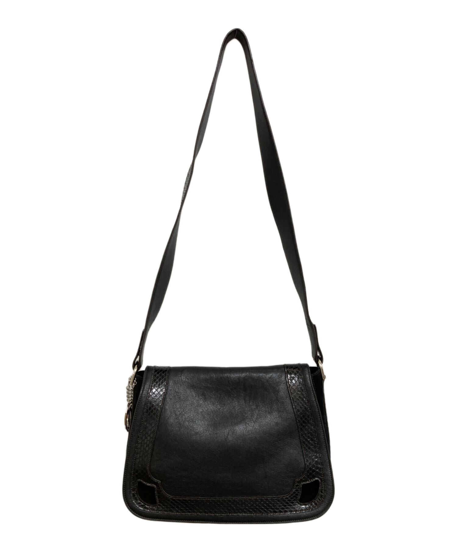 カルティエ ショルダーバッグ 中古・古着通販】Cartier (カルティエ) レザーショルダーバッグ