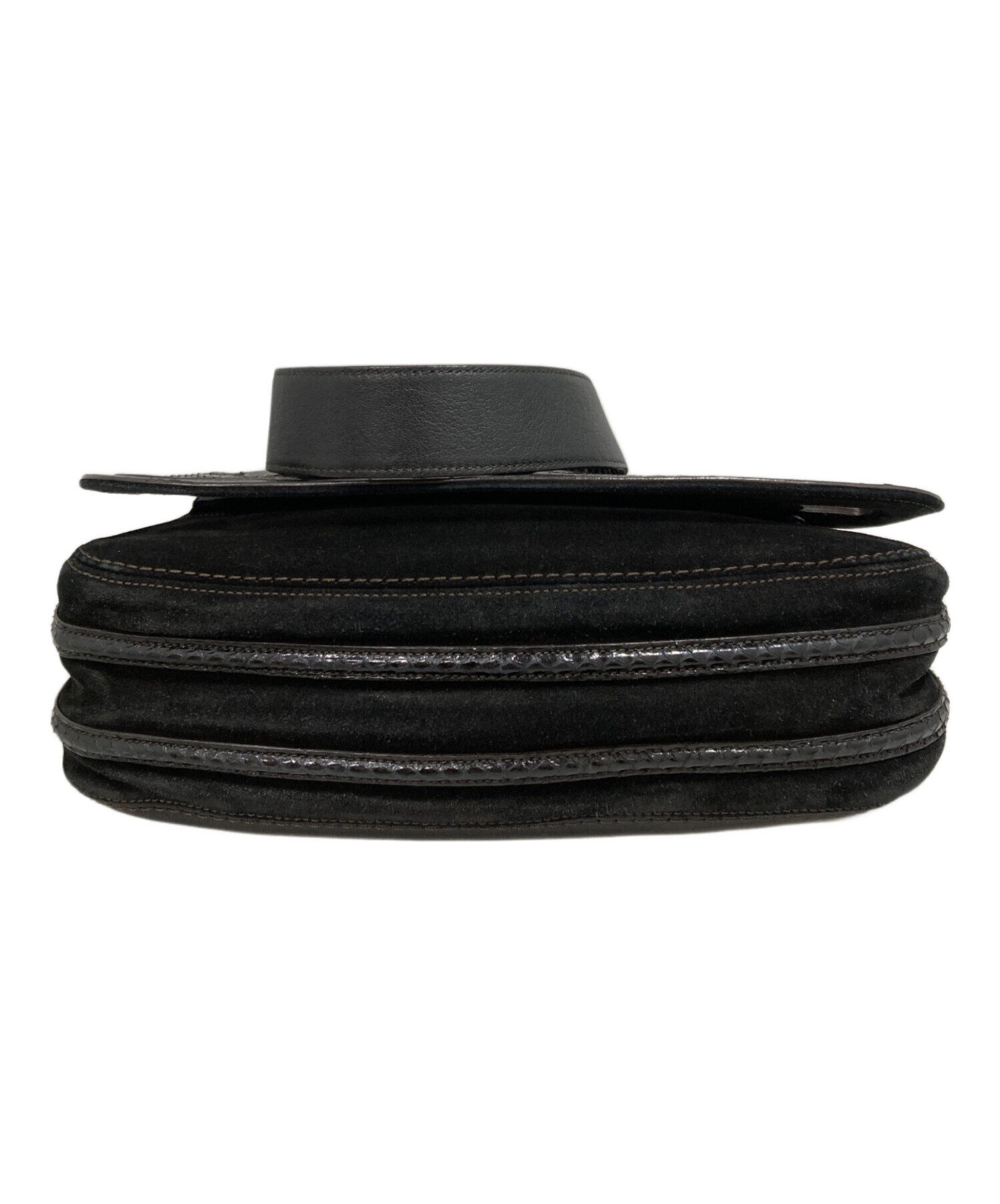 Cartierレザーショルダーバッグ 中古・古着通販】Cartier (カルティエ) レザーショルダーバッグ