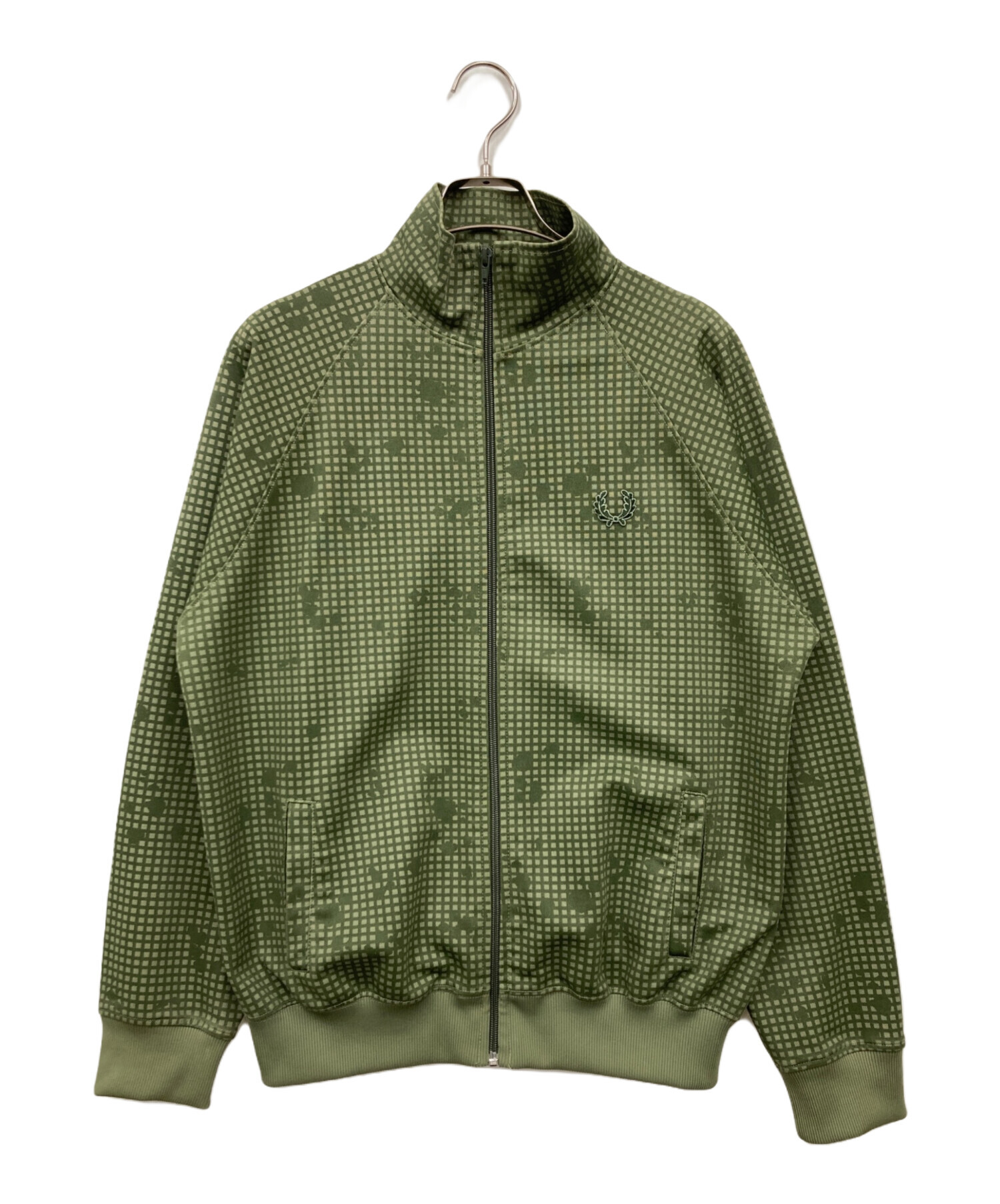FRED PERRY グリーン トラックジャケット 中古・古着通販】FRED PERRY (フレッドペリー) トラックジャケット