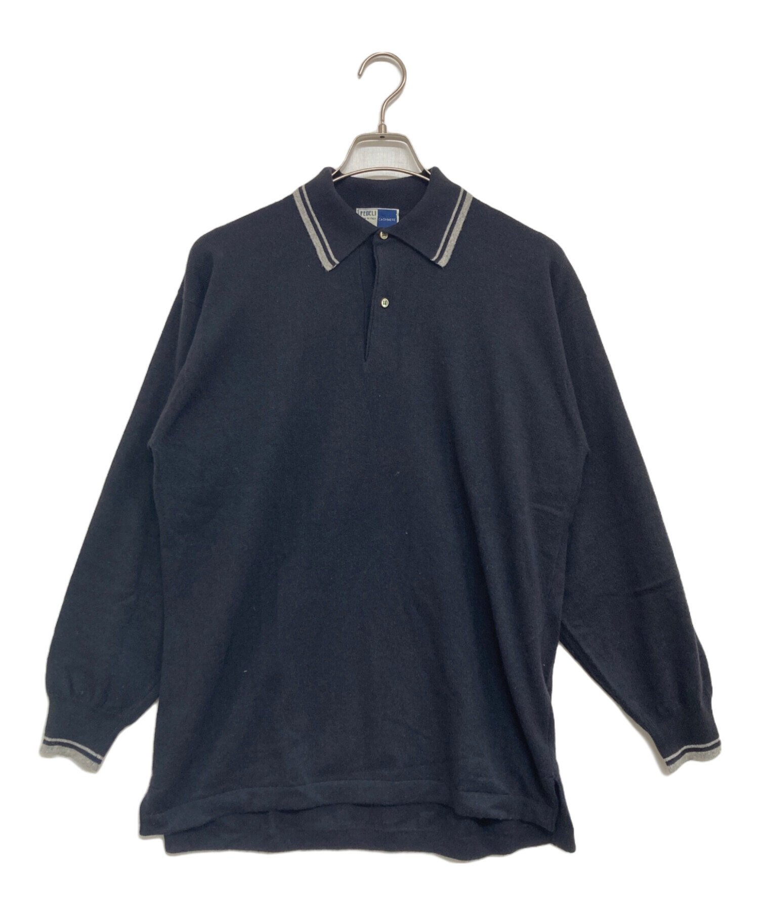 中古・古着通販】FEDELI (フェデーリ) カシミヤニットポロシャツ 