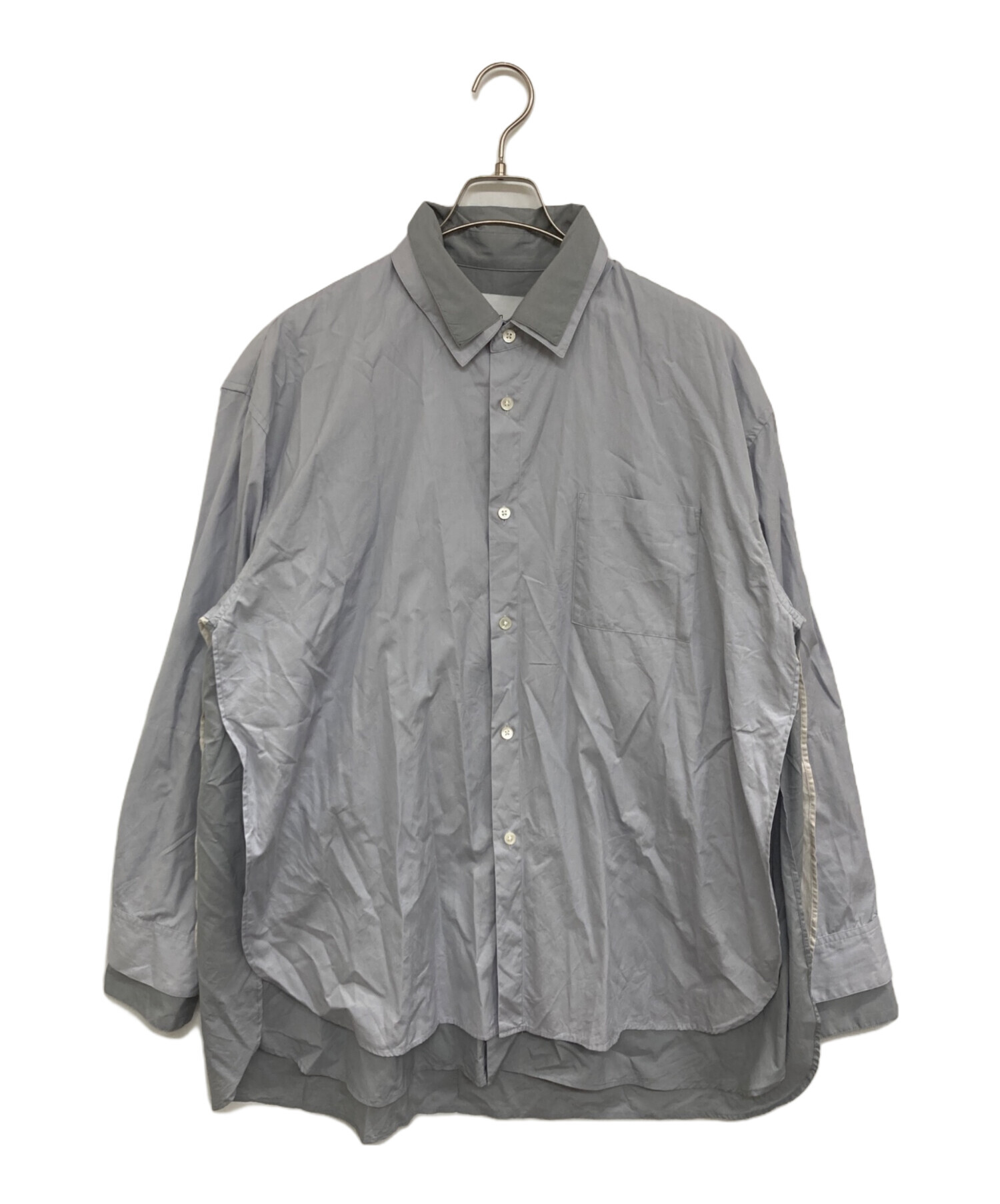 中古・古着通販】stein (シュタイン) OVERSIZED LAYERED SHIRT グレー