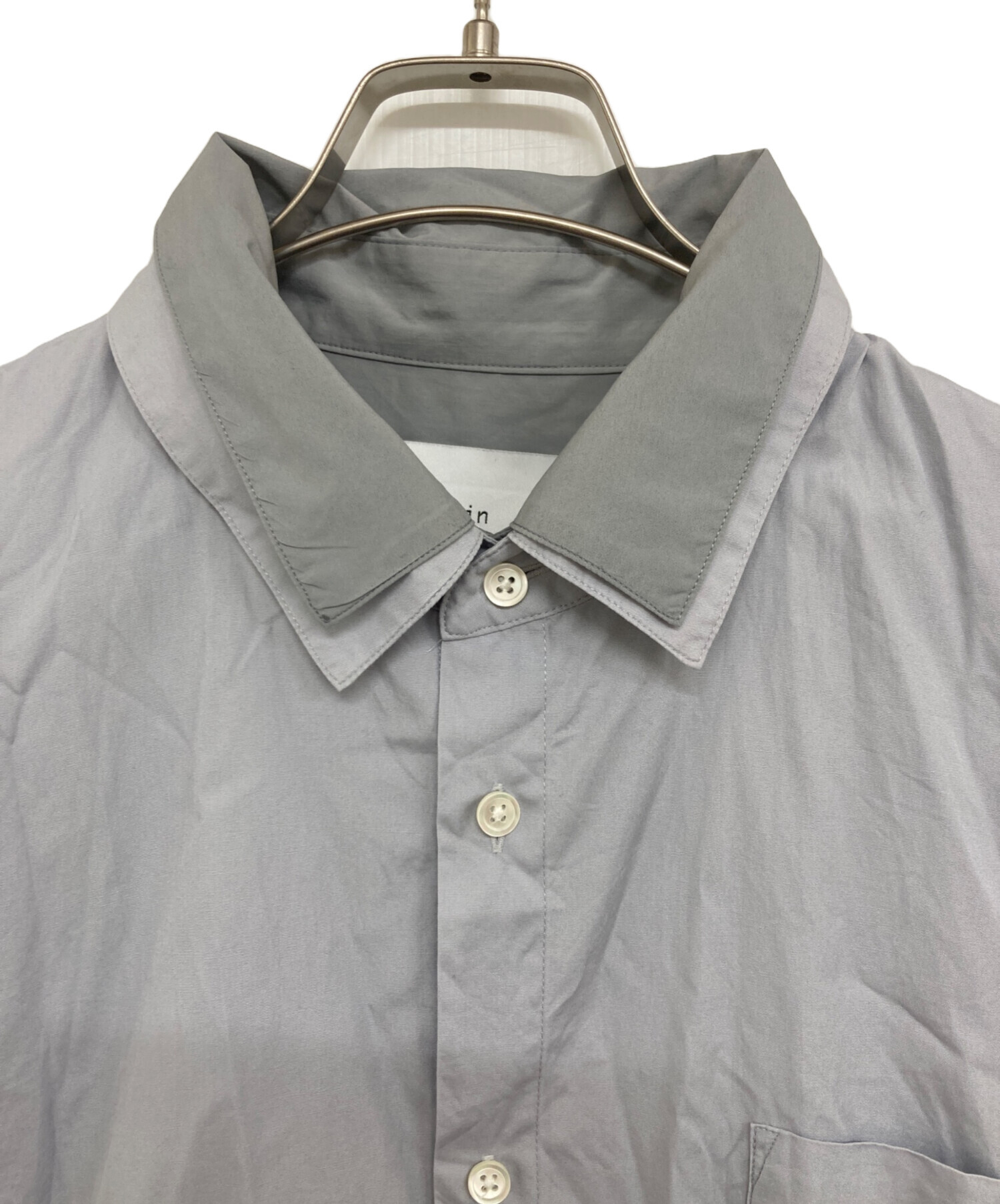 中古・古着通販】stein (シュタイン) OVERSIZED LAYERED SHIRT グレー
