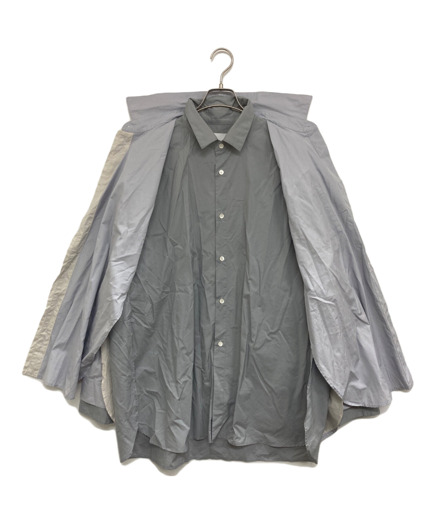 中古・古着通販】stein (シュタイン) OVERSIZED LAYERED SHIRT グレー