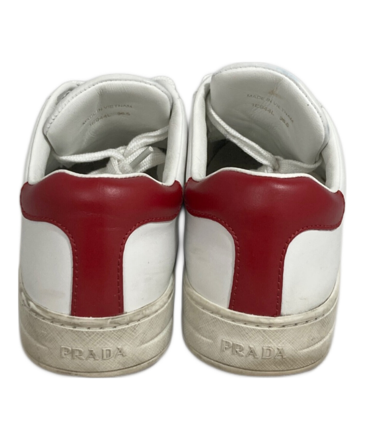 中古・古着通販】PRADA (プラダ) スニーカー ホワイト サイズ:36.5