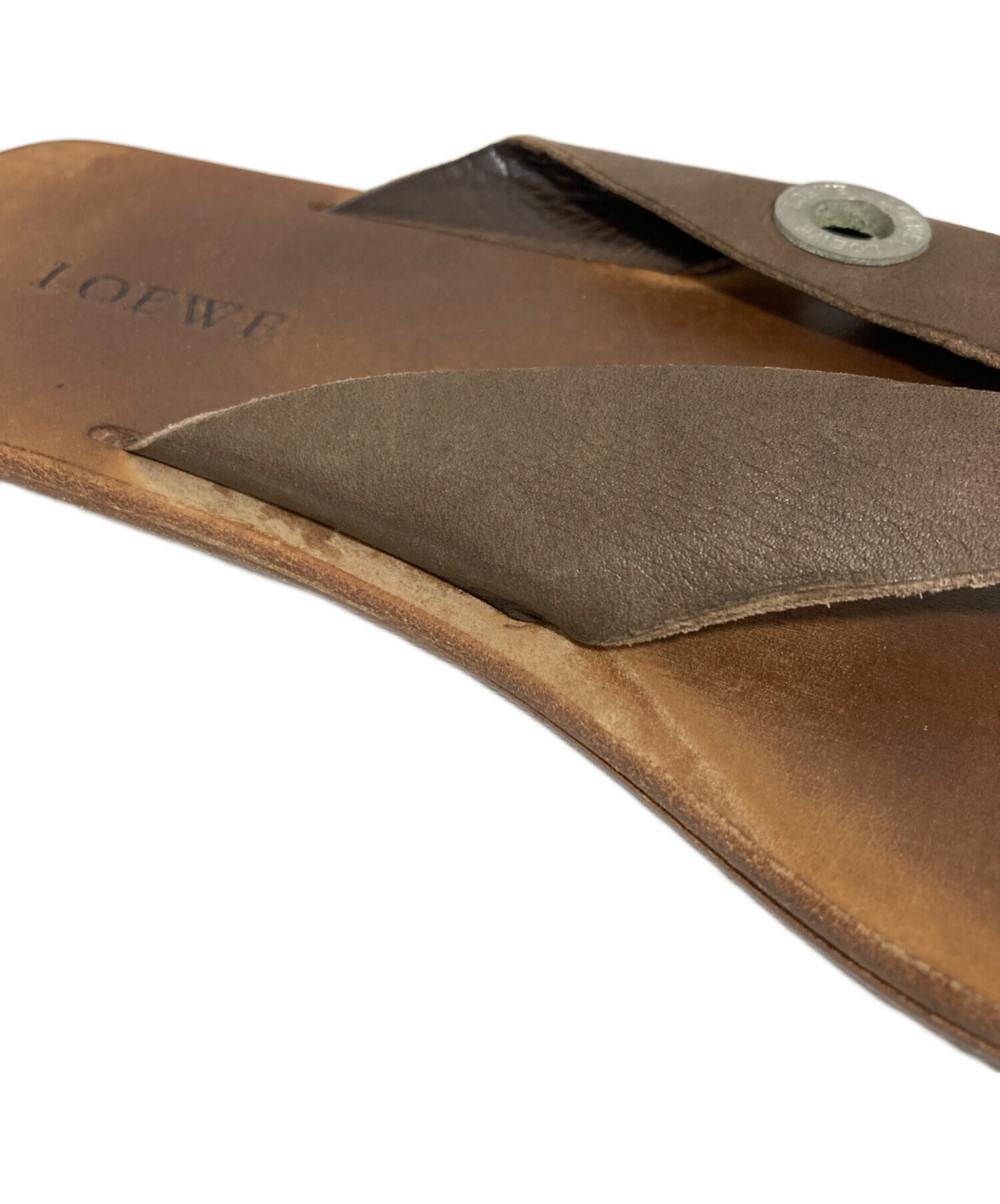 中古・古着通販】LOEWE (ロエベ) サンダル ブラウン サイズ:41