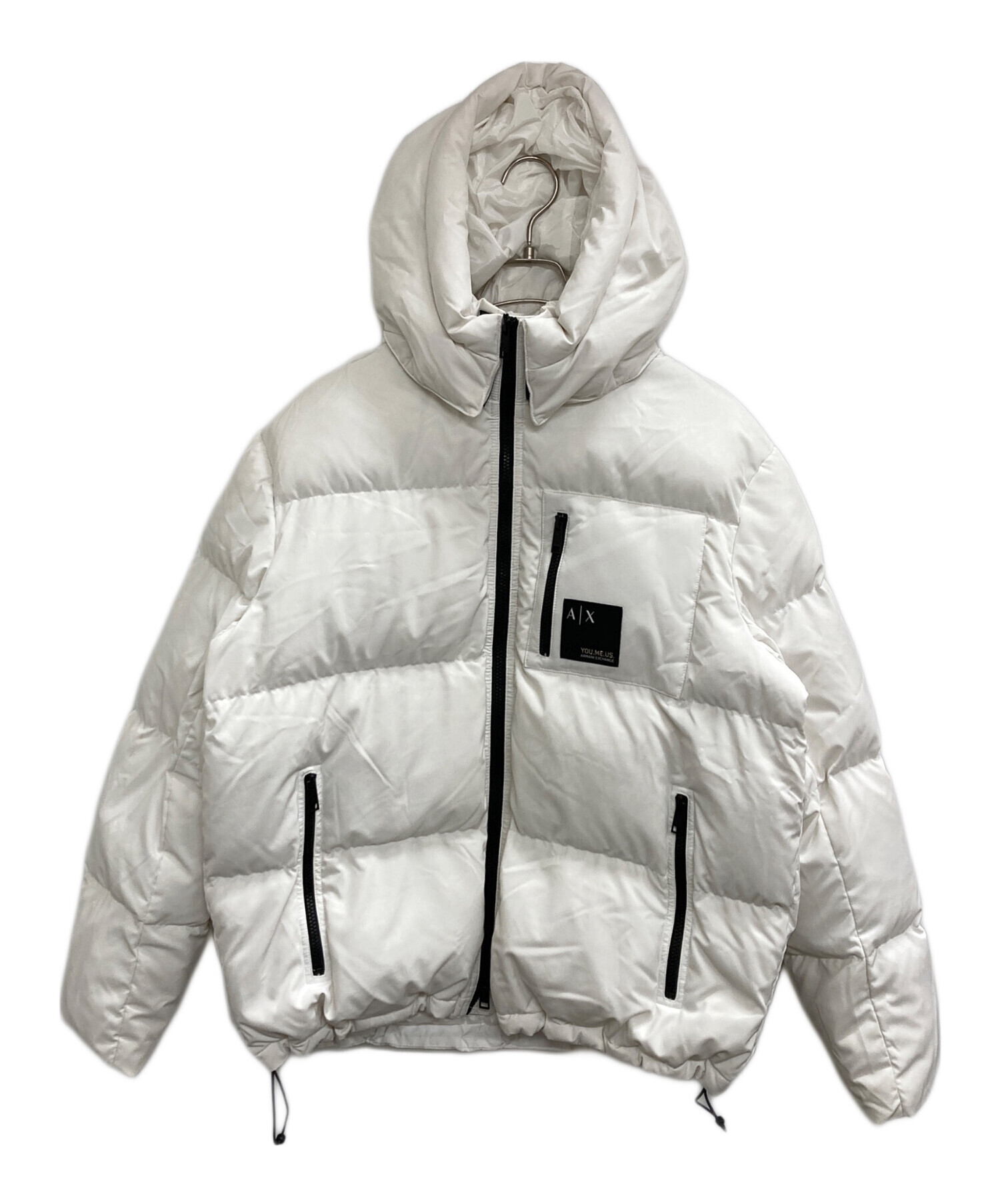 Armani Exchange アルマーニ ホワイトダウン XSサイズ Y390 純白極美品