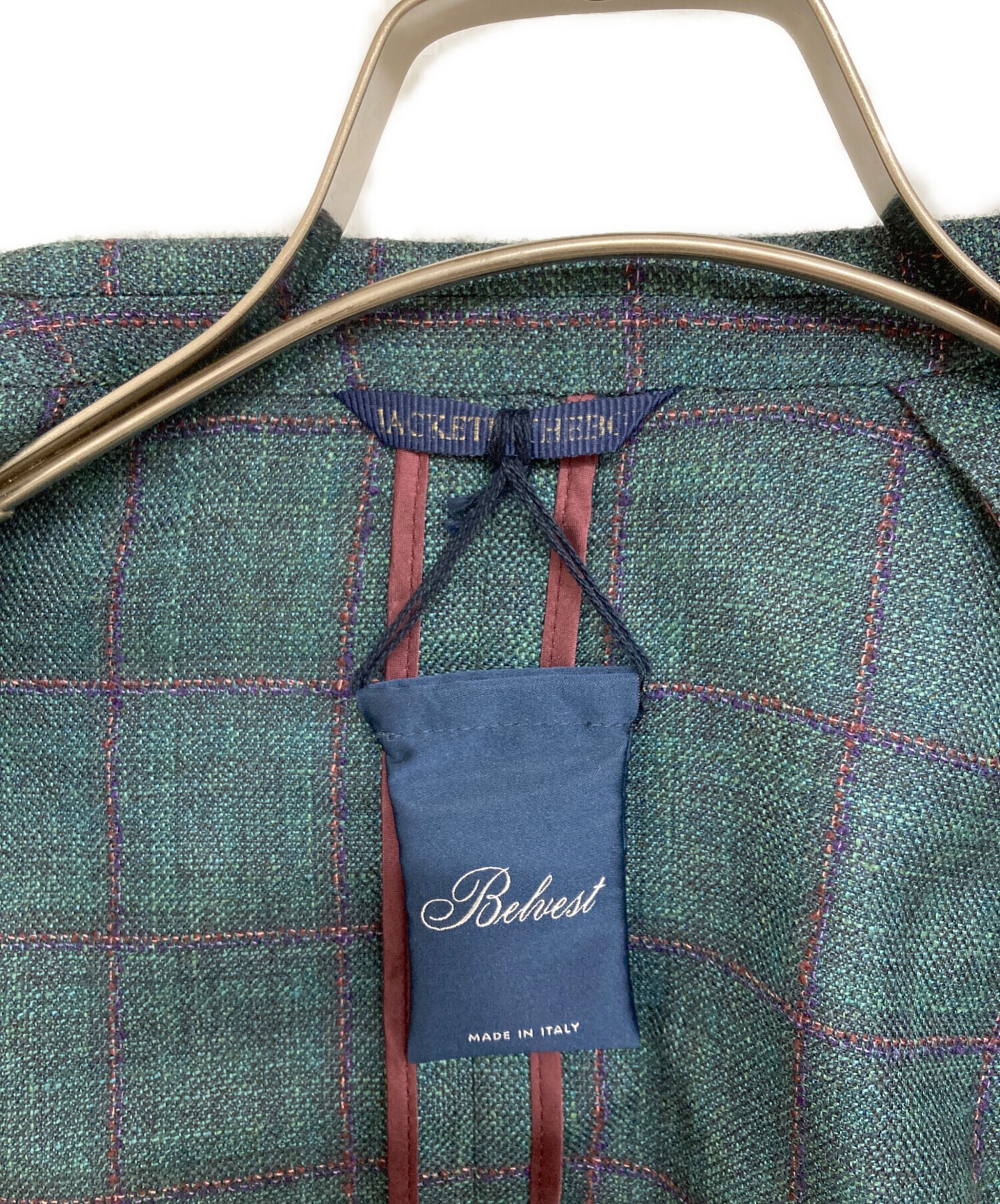 中古・古着通販】Belvest (ベルヴェスト) ウールシルクリネン ダブル