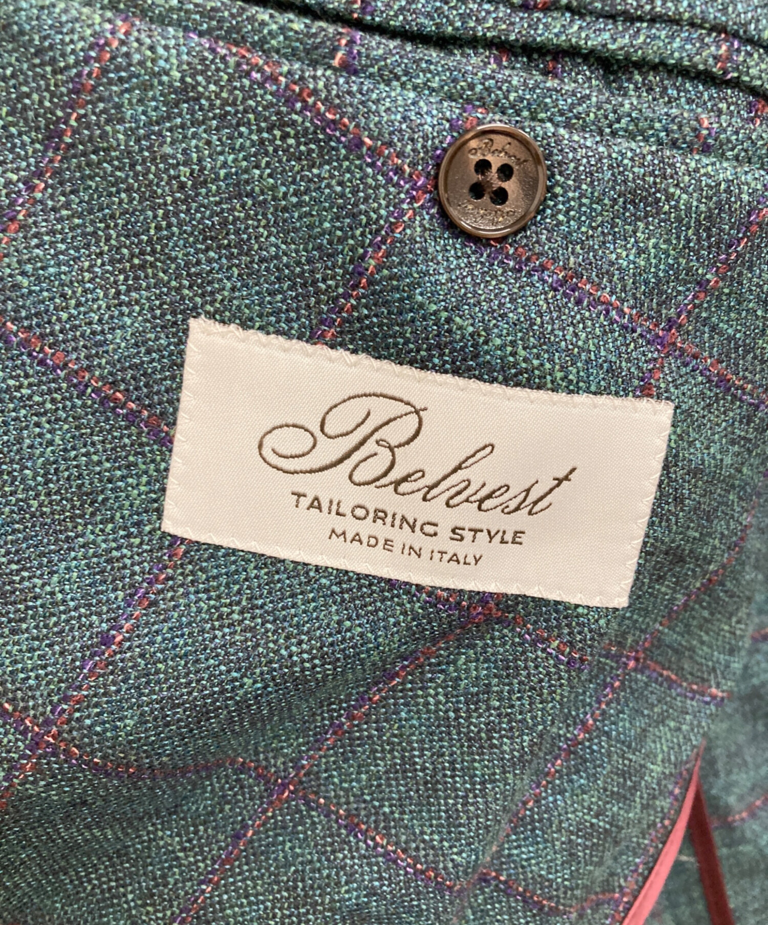 中古・古着通販】Belvest (ベルヴェスト) ウールシルクリネン ダブル
