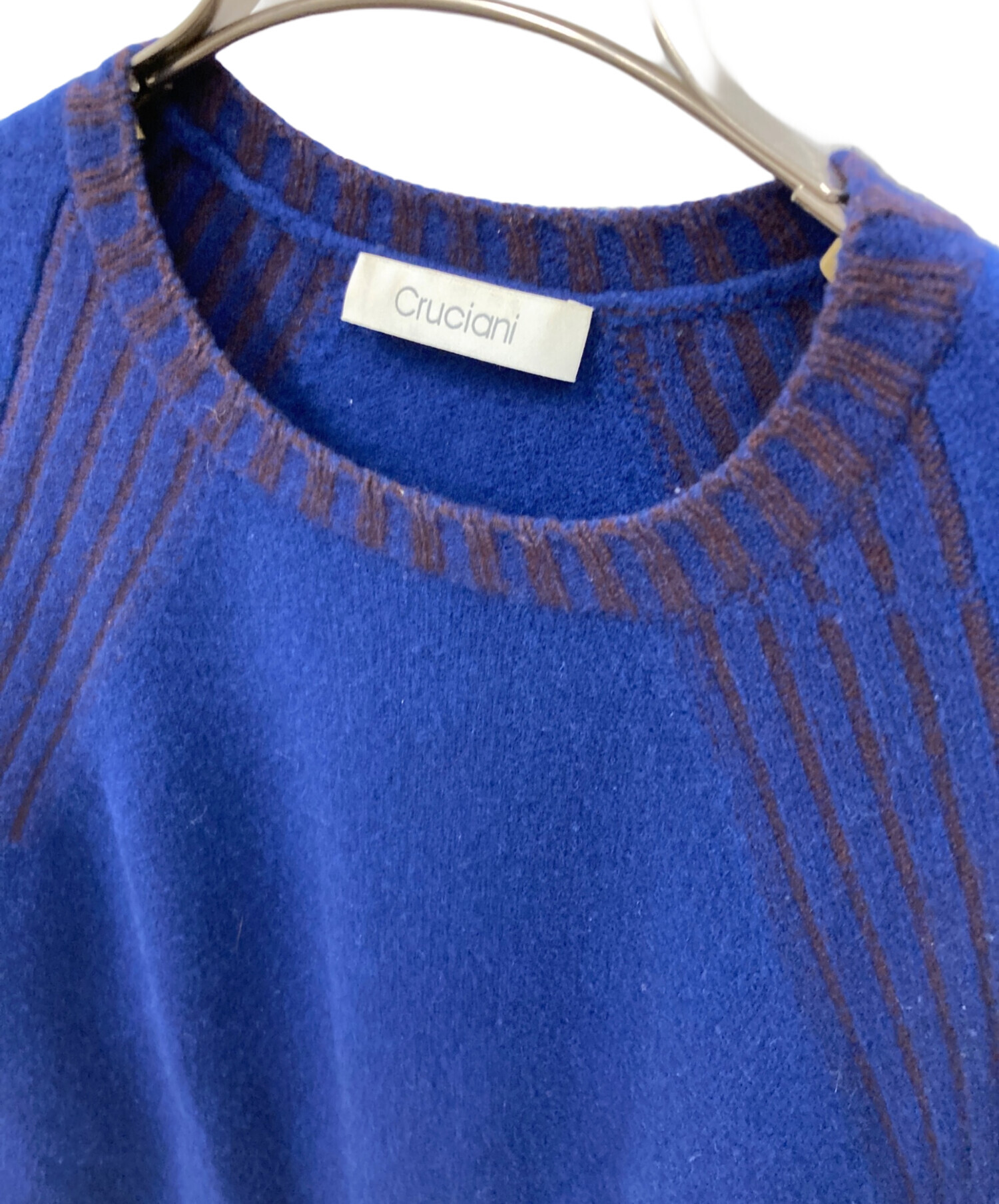 中古・古着通販】CRUCIANI (クルチアーニ) カシミヤ混ニット ブルー 