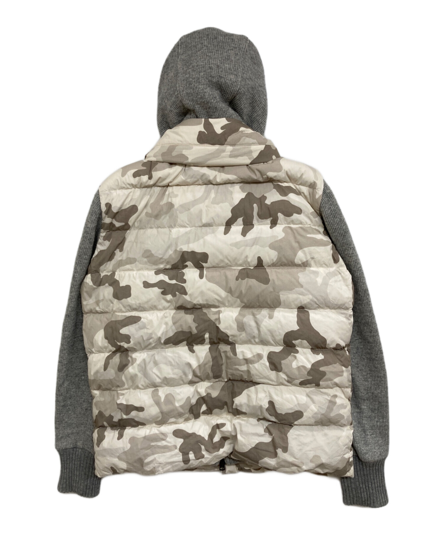 中古・古着通販】MONCLER (モンクレール) ニット切替ダウンジャケット 