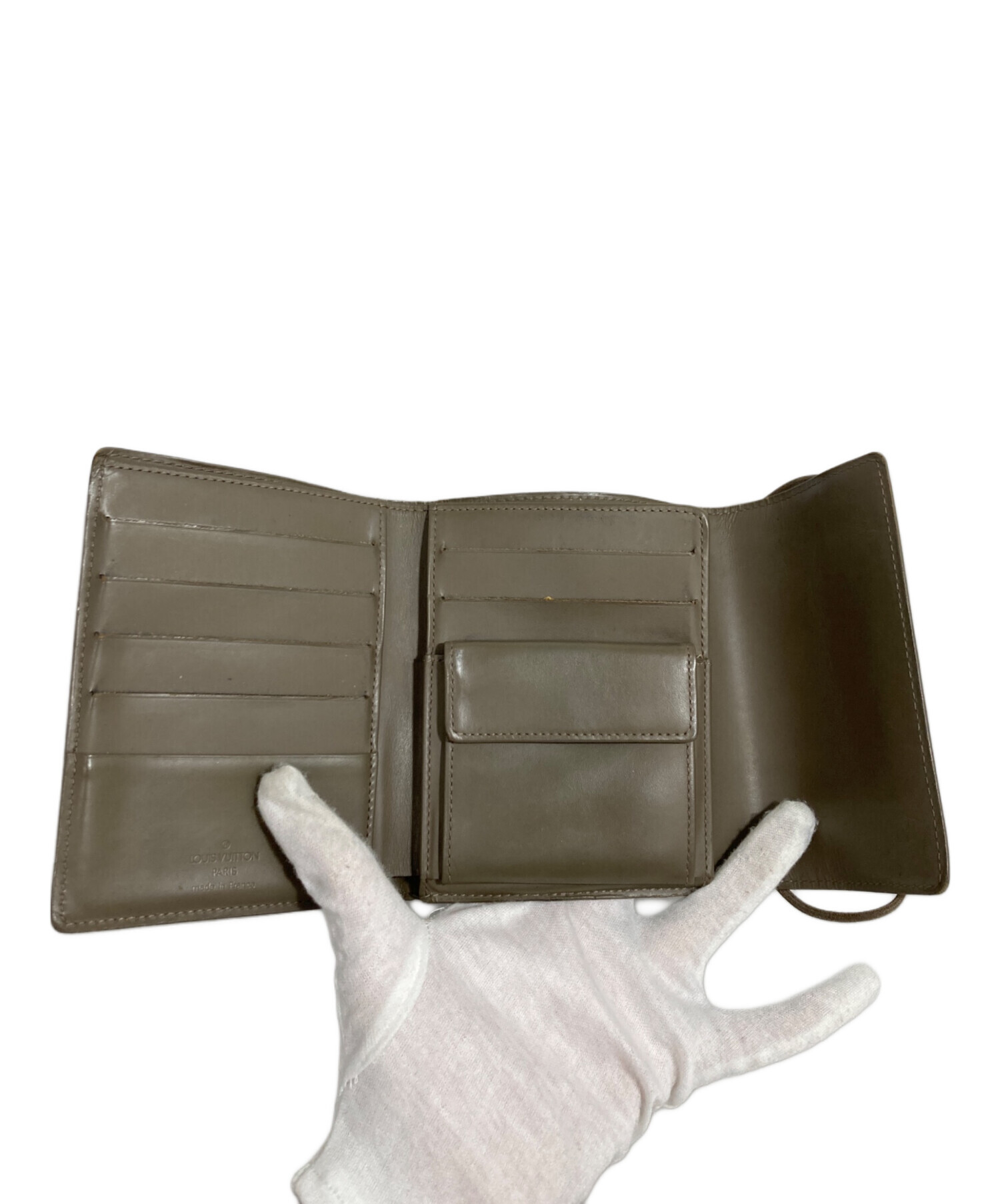 中古・古着通販】LOUIS VUITTON (ルイ ヴィトン) 3つ折り財布 グレー 