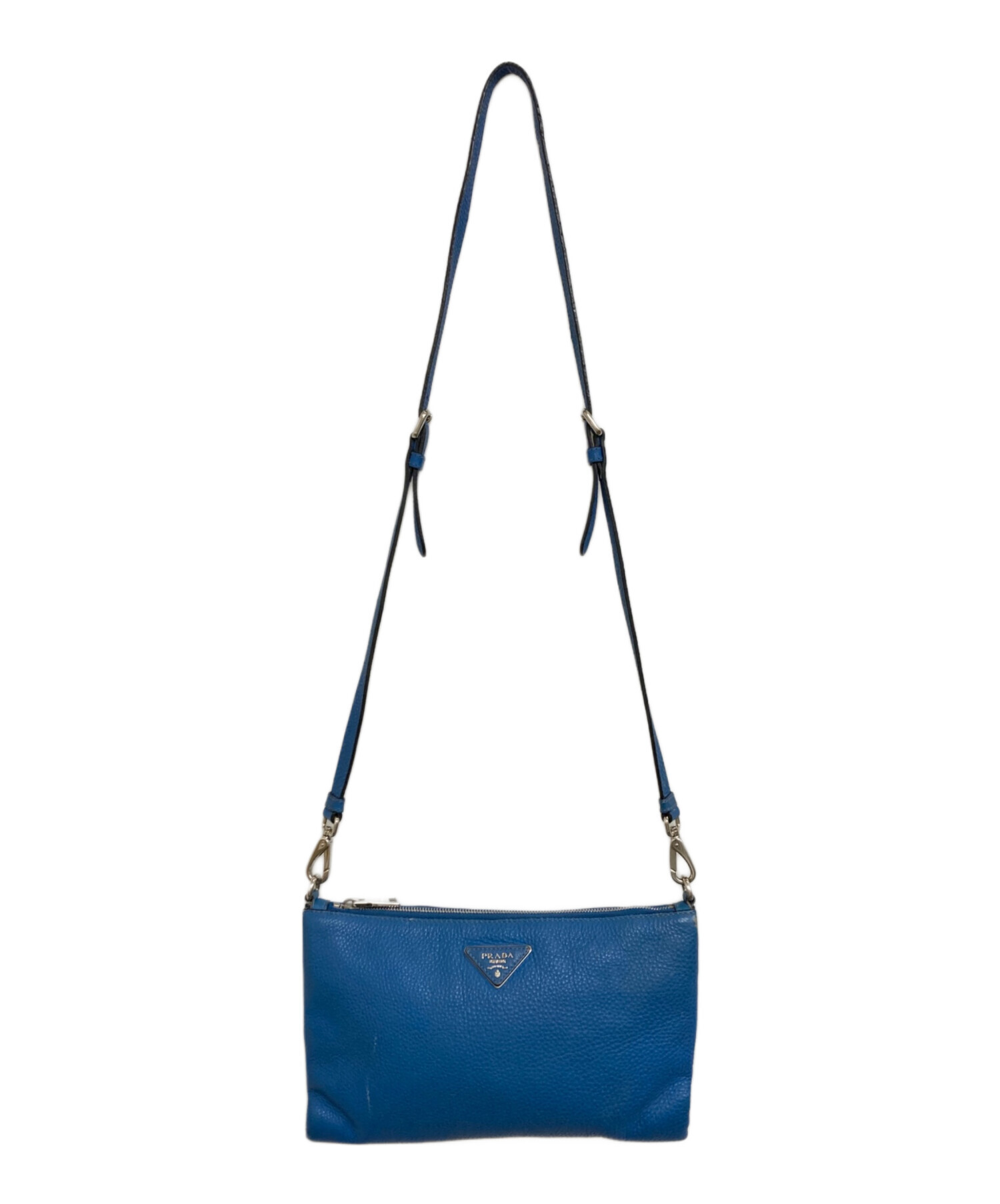 中古・古着通販】PRADA (プラダ) ショルダーバッグ ブルー 中古・古着通販】PRADA (プラダ) ショルダーバッグ ブルー