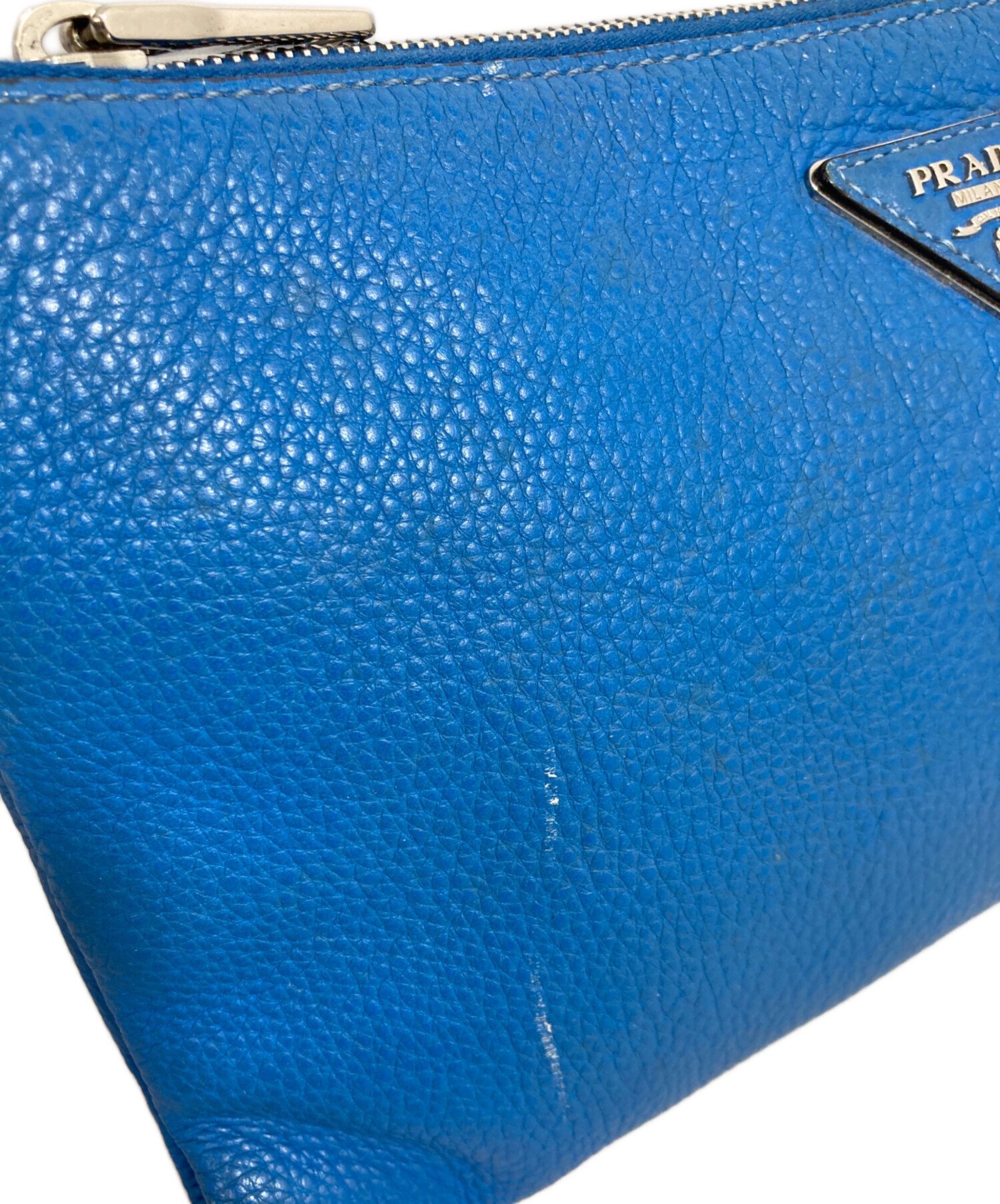 プラダ PRADA ショルダーバッグ ハンドバッグ レザー ブルー系 ユニセックス 送料無料【中古】 z7341 中古・古着通販】PRADA (プラダ) ショルダーバッグ ブルー｜ブランド