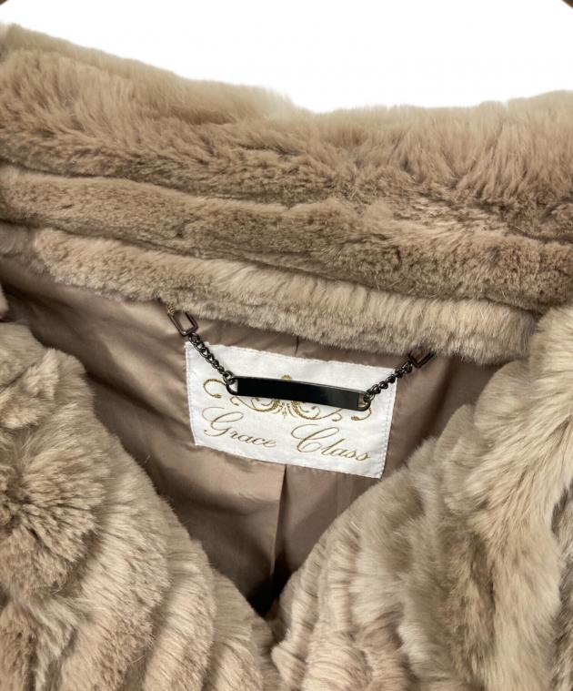 中古・古着通販】GRACE CLASS (グレースクラス) ファーコート ベージュ