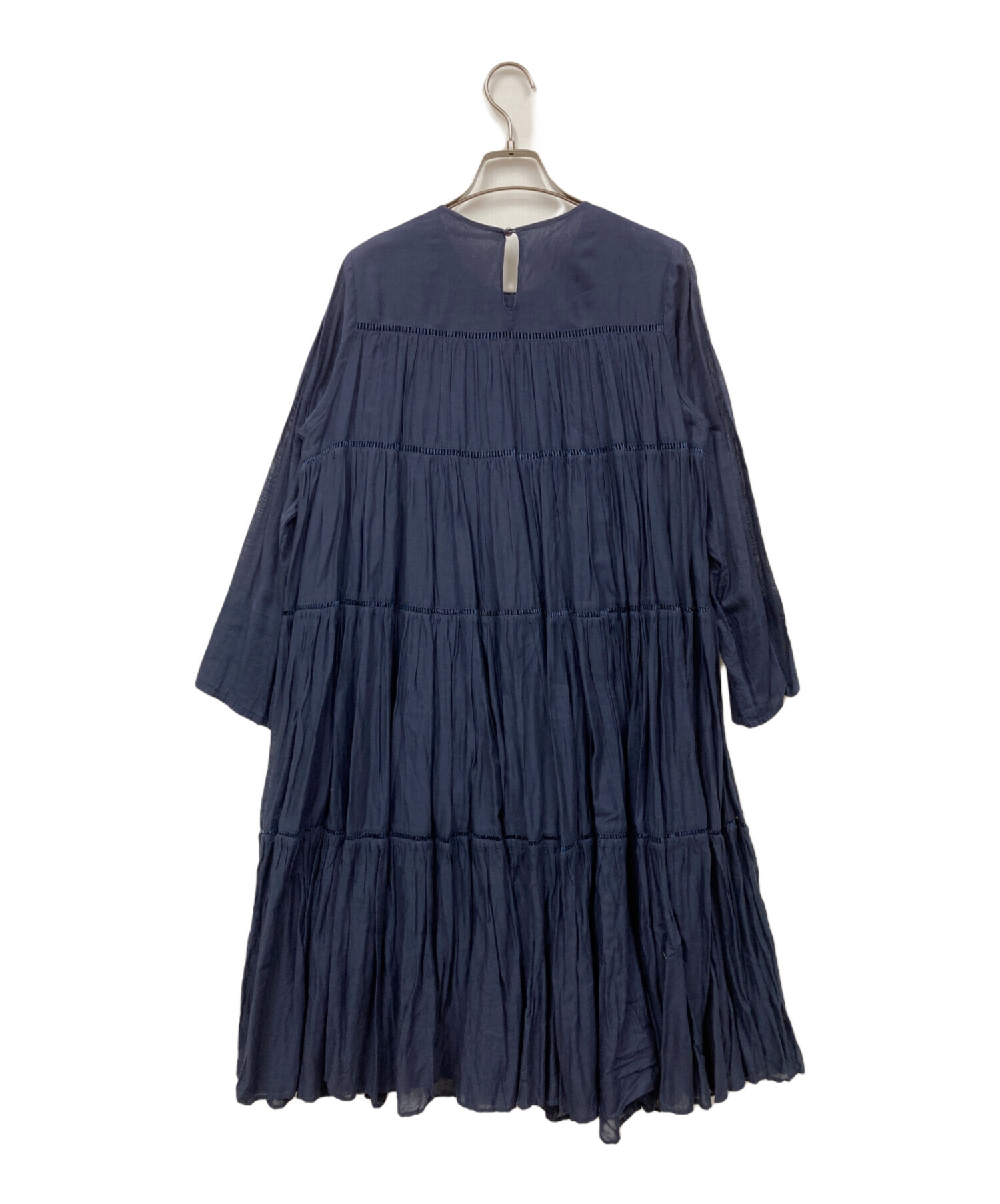 中古・古着通販】ne quittez pas (ヌキテパ) ワンピース ネイビー