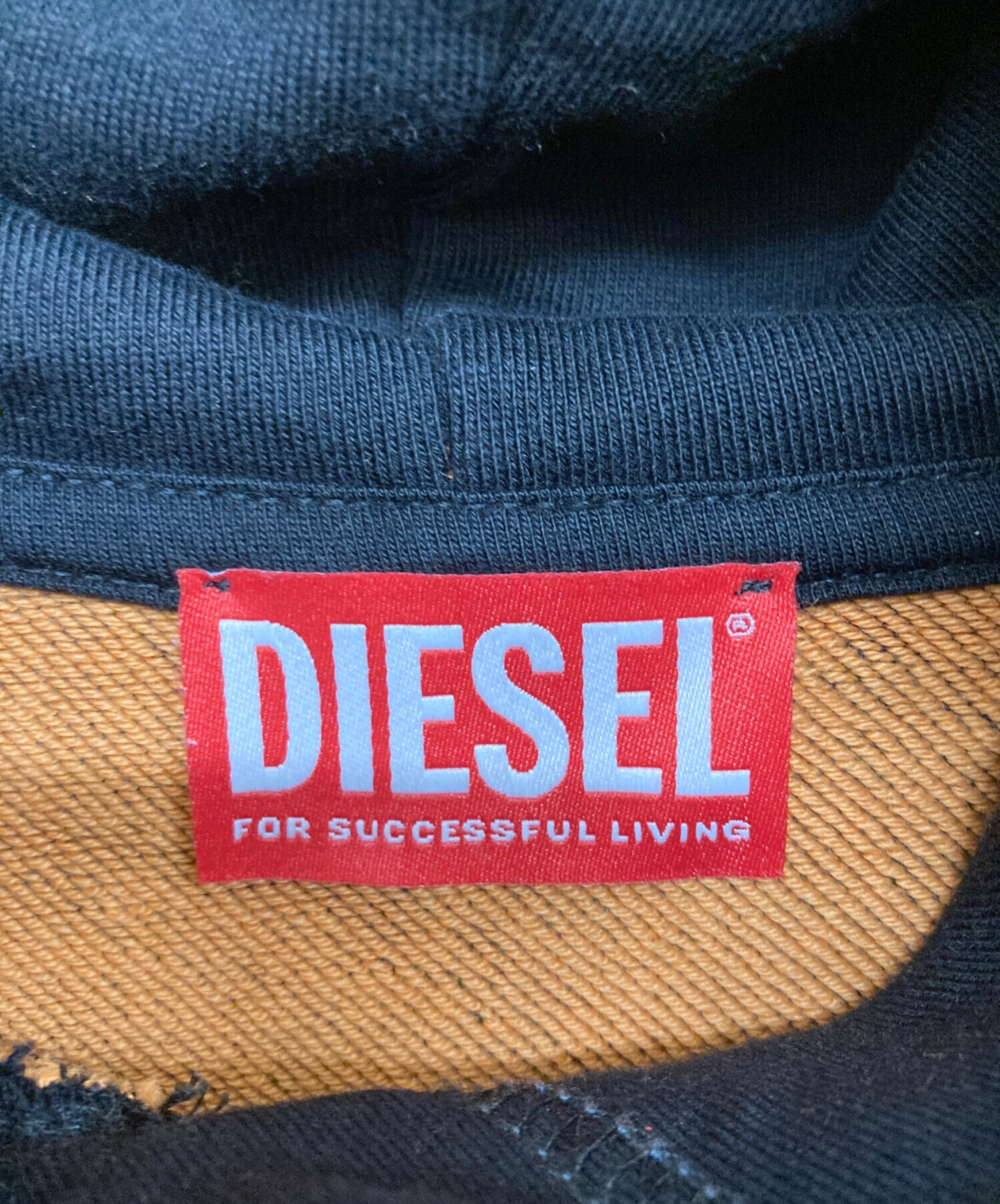 中古・古着通販】DIESEL (ディーゼル) パーカー ブラック サイズ:L 未